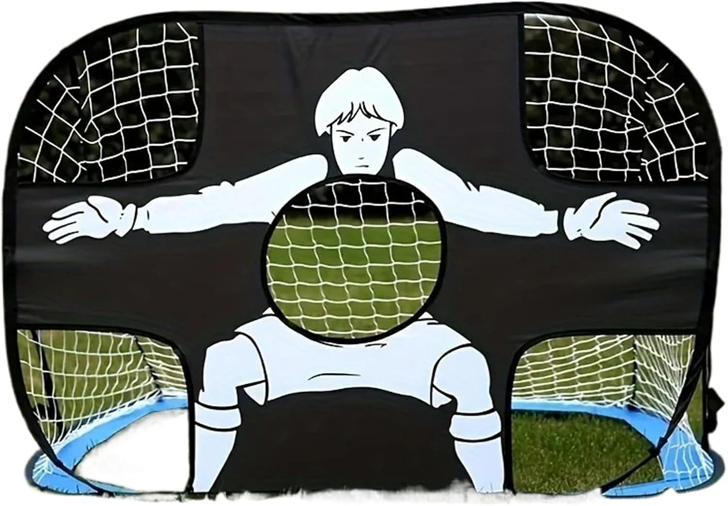Compatible - Portable Folding Soccer Goal Net for Indoor Outdoor Shooting Practice Game Play