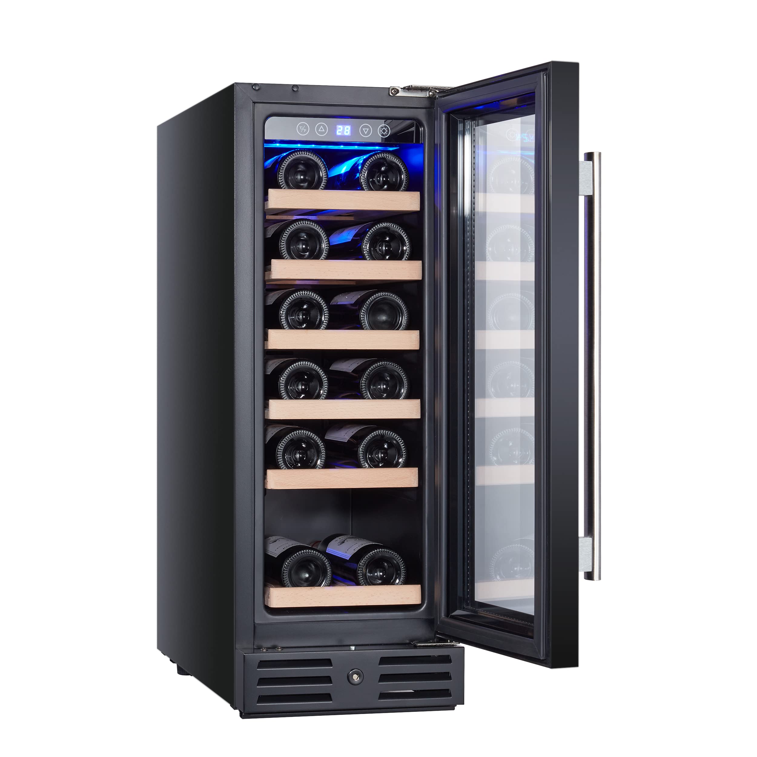 Kalamera 30cm Wine fridge19 Bottle 70L Freestanding Undercounter Cooler