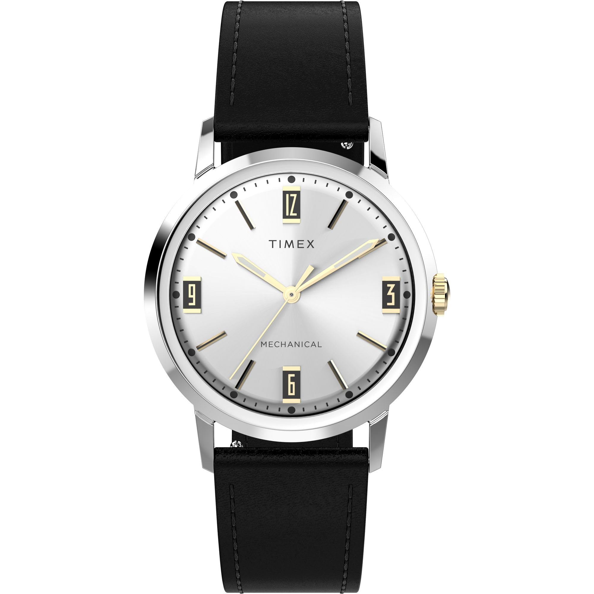 TIMEX Leather Men Silver-Tone Mechanical Dial Analog Watch- Tw2V44700U9 (B0CQVP7Q2M) Amazon Price History, Amazon Price Tracker