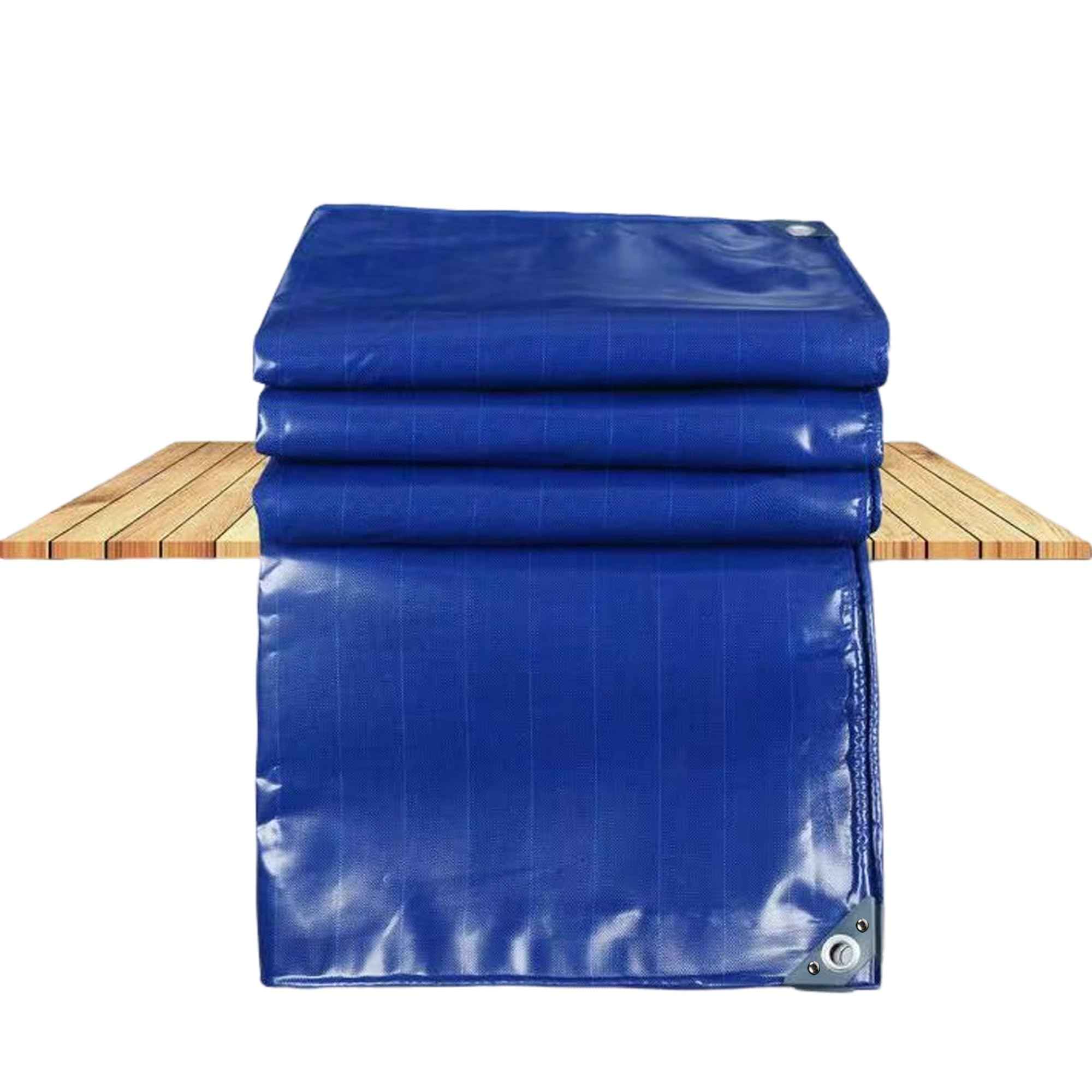 JXLQFA Tarpaulin Waterproof, 1.5x7 m 450g/m² Tarpaulin Sheet with Eyelets Plastic Tarp Cover for Covering Garden Furniture, Camping, Roof Caravan Building site Ground Sheet JXL11, Blue