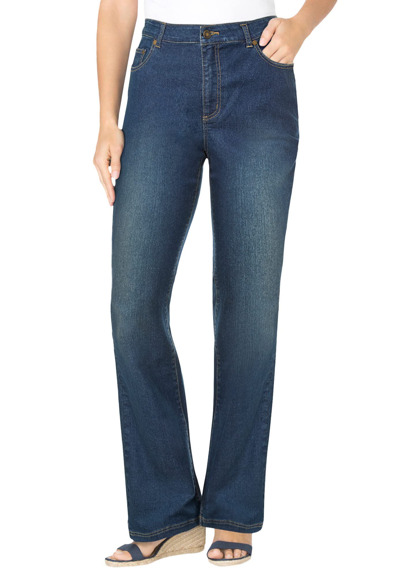 Woman Within Women's Plus Size Bootcut Stretch Jean
