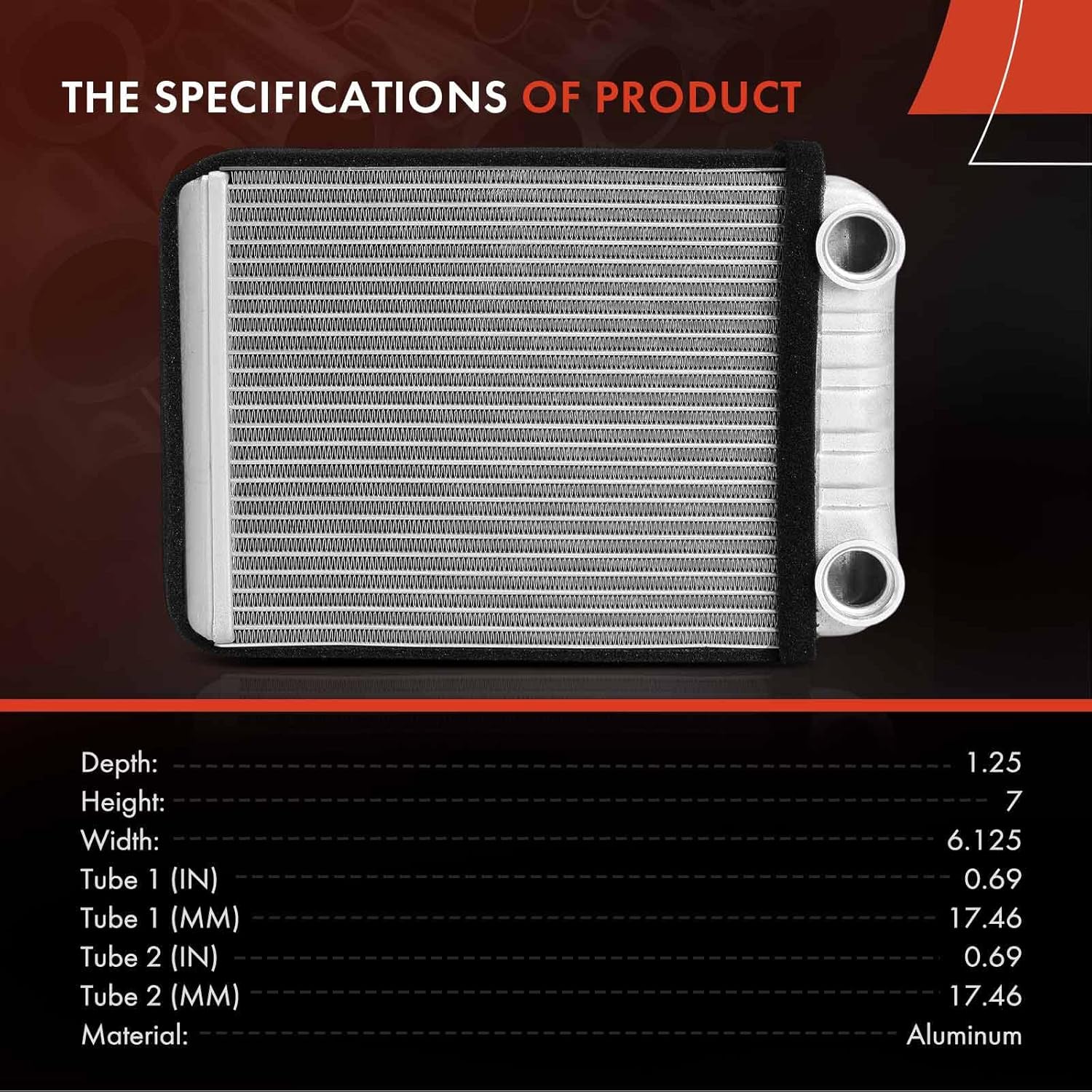 A-Premium HVAC Heater Core Compatible with Ford Expedition 2018-2024 & Lincoln Navigator 2018-2024