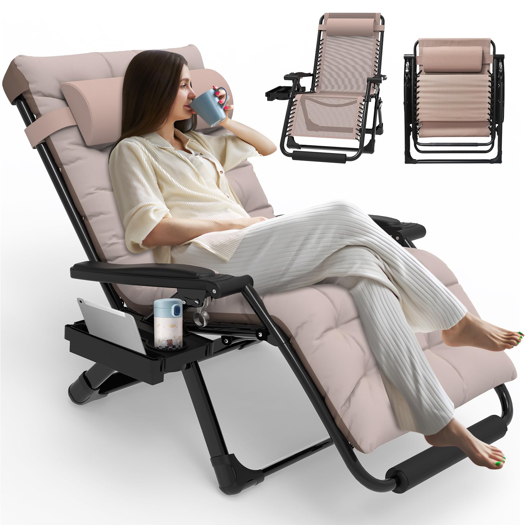 Vevor Zero Gravity Chair 33 Inch Suteck Oversized Zero Gravity