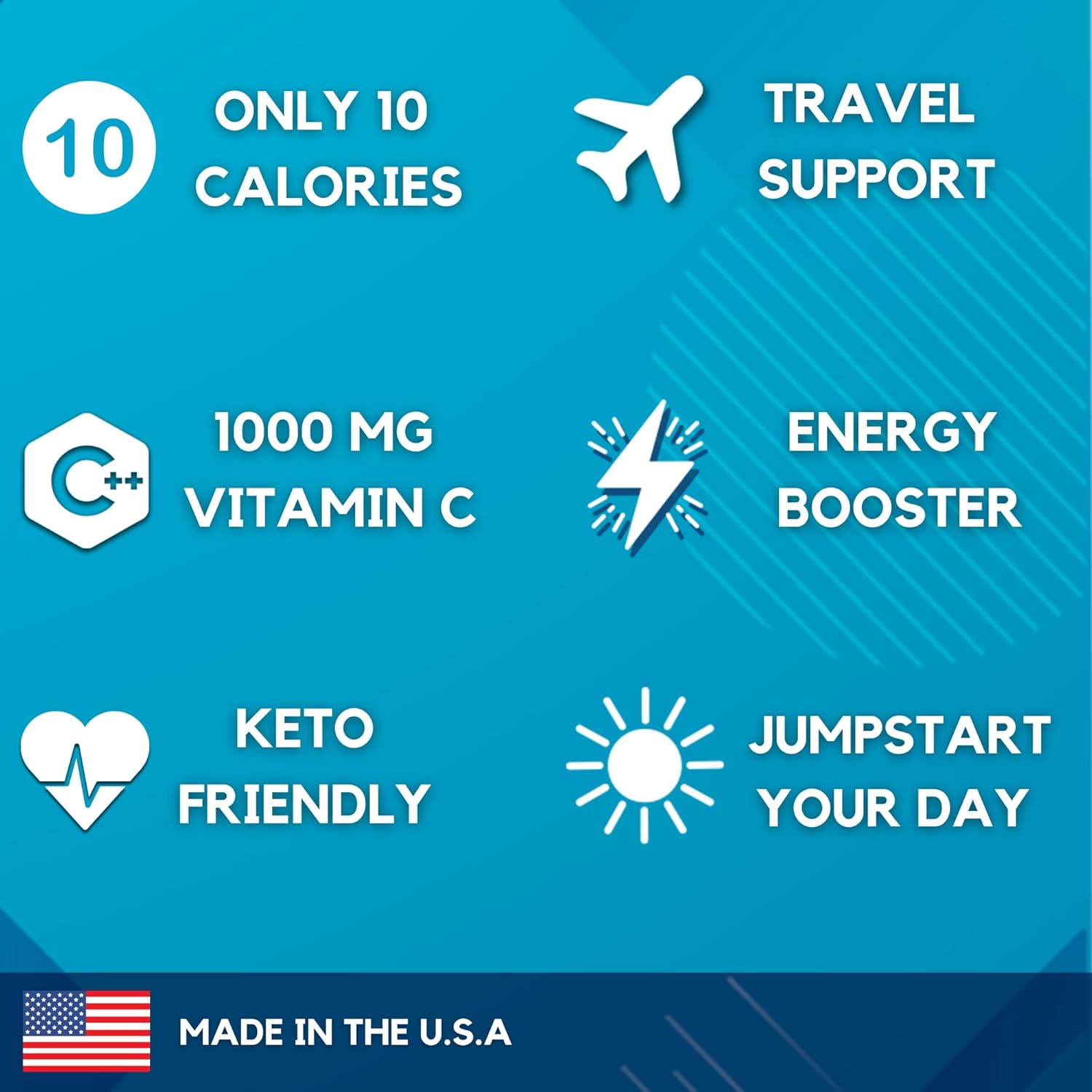 HydroMATE Electrolytes Powder with Low Sugar - 30 Count Instant Hydration Packets with Vitamin C Orange to Boost Energy - Low Sugar Electrolytes Powder Packets to Support Hydration Fast Party Recovery - Image 3