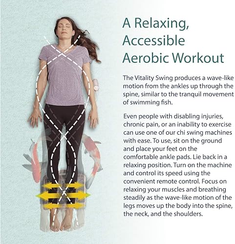 Miniatura 4 de Daiwa Felicity Máquina de columpio Chi original USJ-815 para ejercitador aeróbico pasivo columpio de vitalidad con cómoda cuna acolchada en el