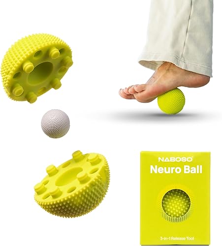 NABOSO Neuro Ball herramienta de liberación miofascial de pies bola de masaje texturizada para pies automasaje movilidad y recuperación