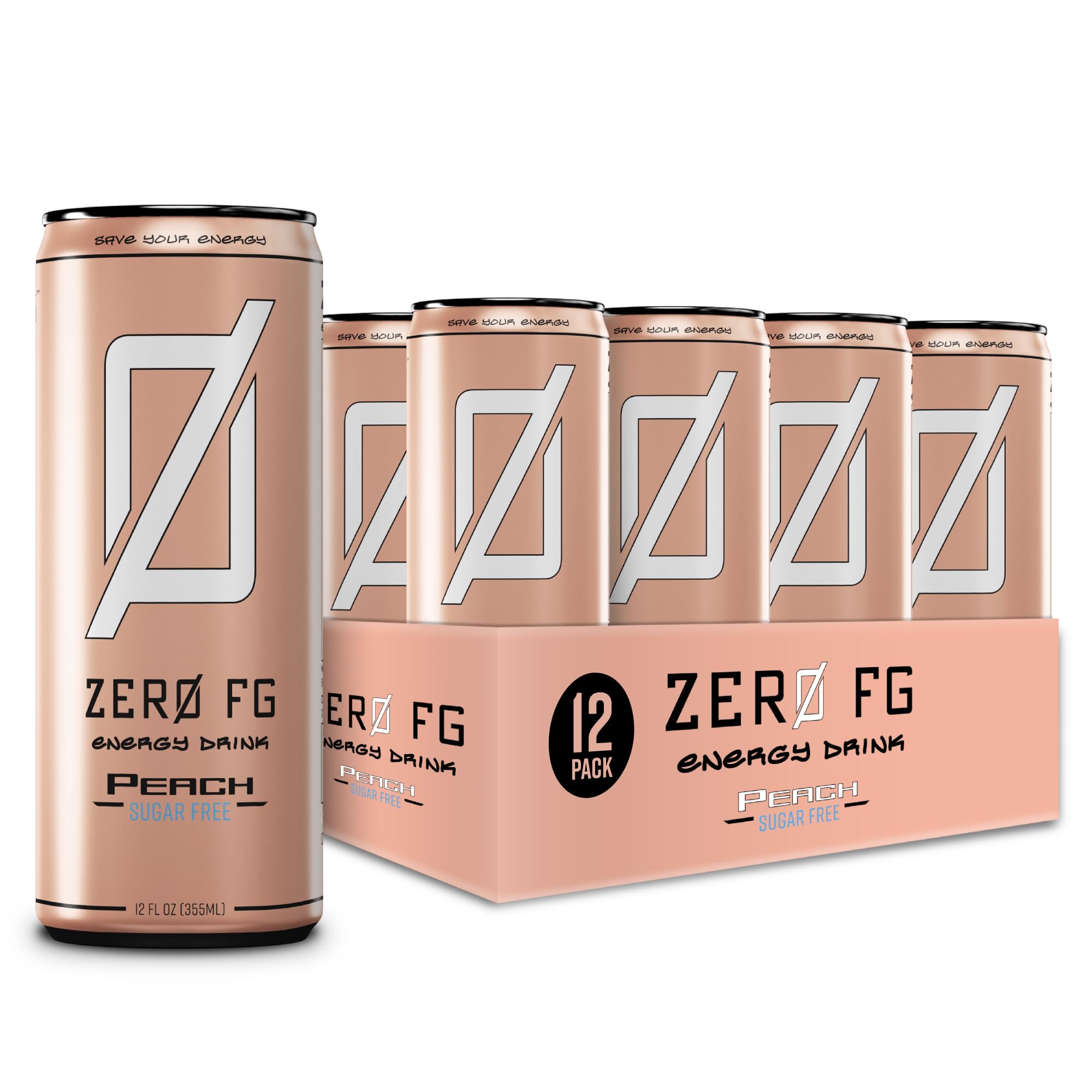 Amazon.com : ZERO FG Sugar Free Energy Drink, Bold Peach Flavor