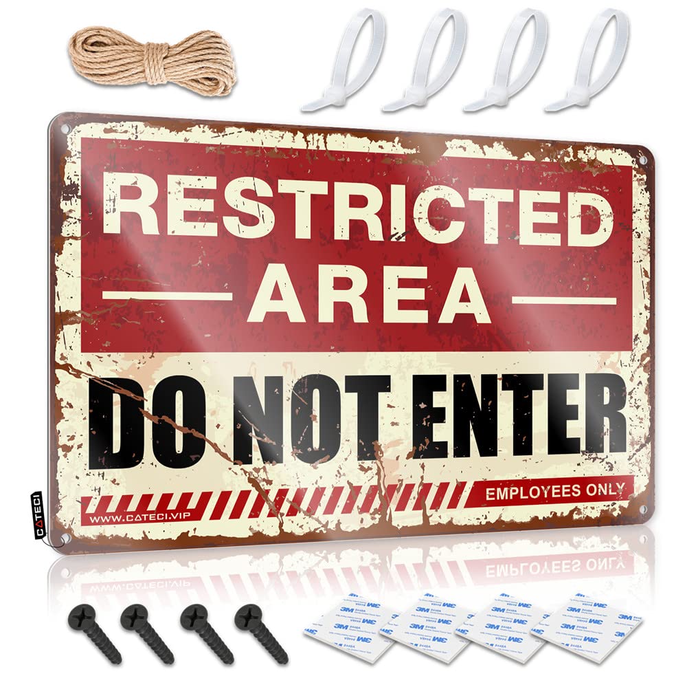 Statue Holder Art | Restricted Area Do Not Enter Crazy For Items Living Room(20X30CM)