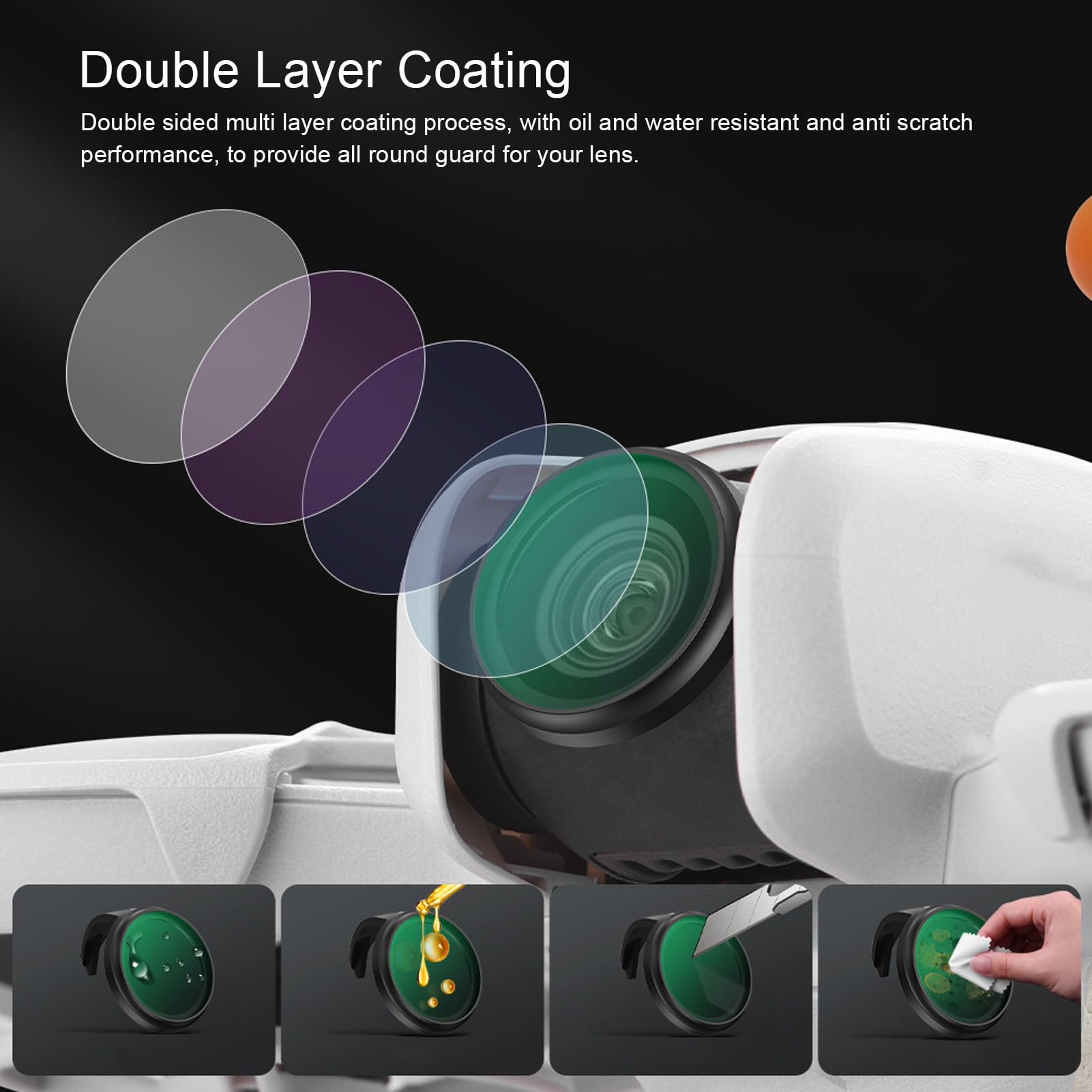 Set di Filtri per Lenti 4 in 1 per NEO Drone Filtri in Vetro Ottico CPL ND8 ND16 ND32 Accessori per Lenti per Drone per la Fotografia