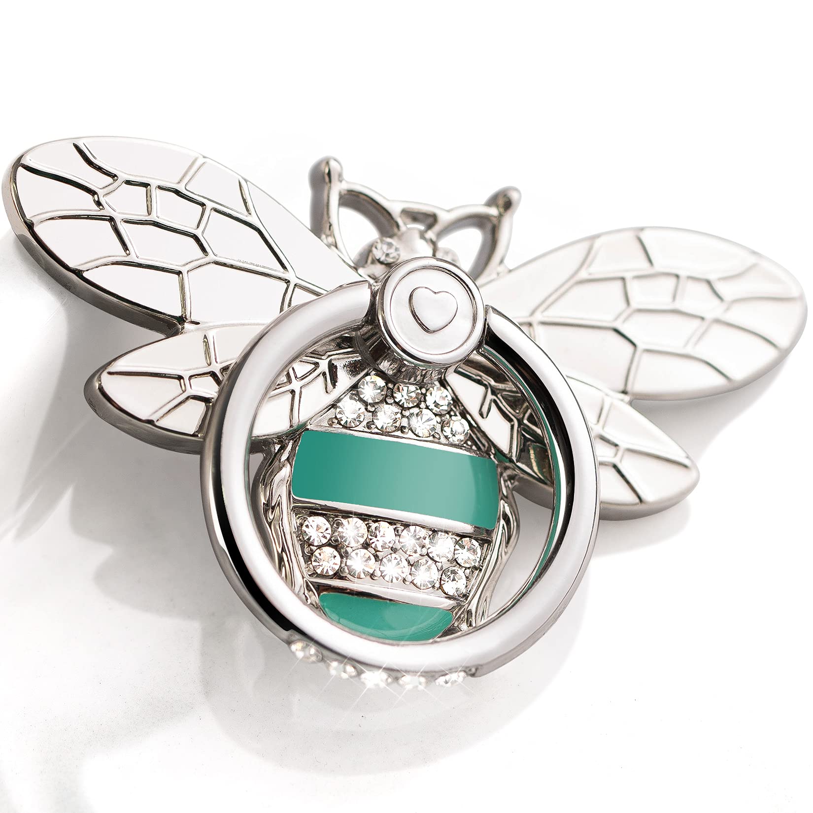 Allengel Bee Phone Ring Holder Finger Kickstand With Crystal Cute