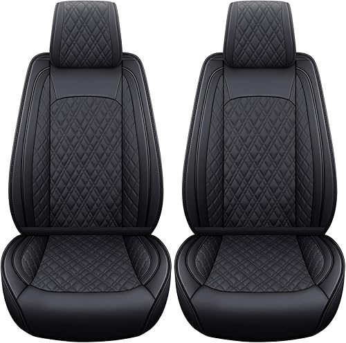 YIERTAI - Fundas de asiento de vehículo compatibles con Dodge Ram 2009-2023, 1500, 2500 y 3500, camioneta pickup, protectores de asiento de cuero