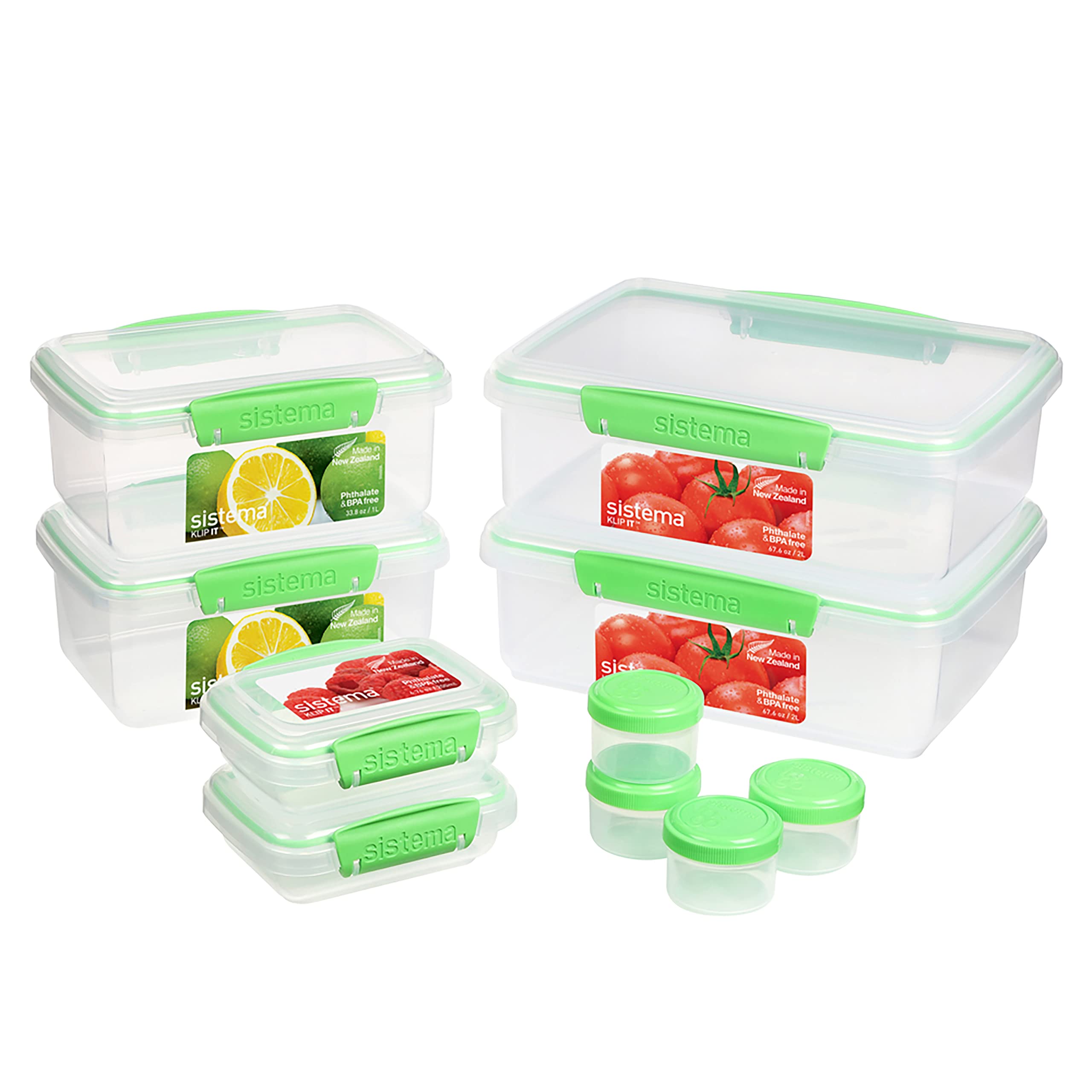 Sistema KLIP IT Food Storage Containers 6 Plastic Food Containers
