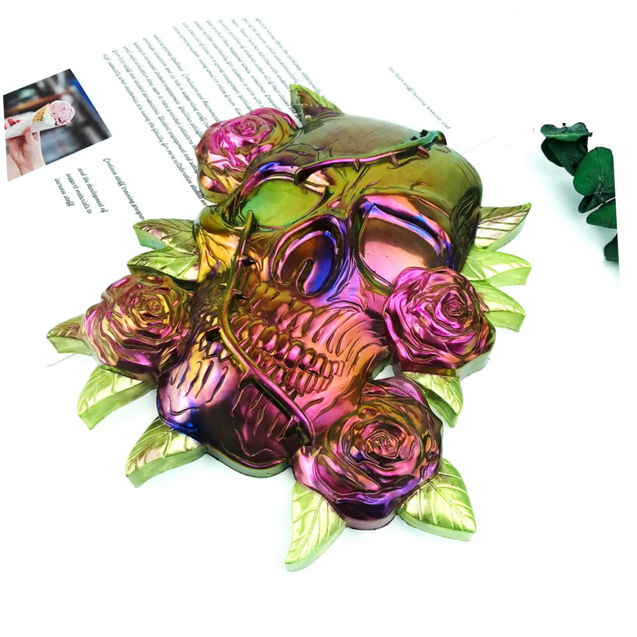 TEHAUX 5pezzi Stampo Silicone Skull Per Decorazioni Halloween Silicone Flessibile e Riutilizzabile Creazione Facile Di Ornamenti e Ghiaccio