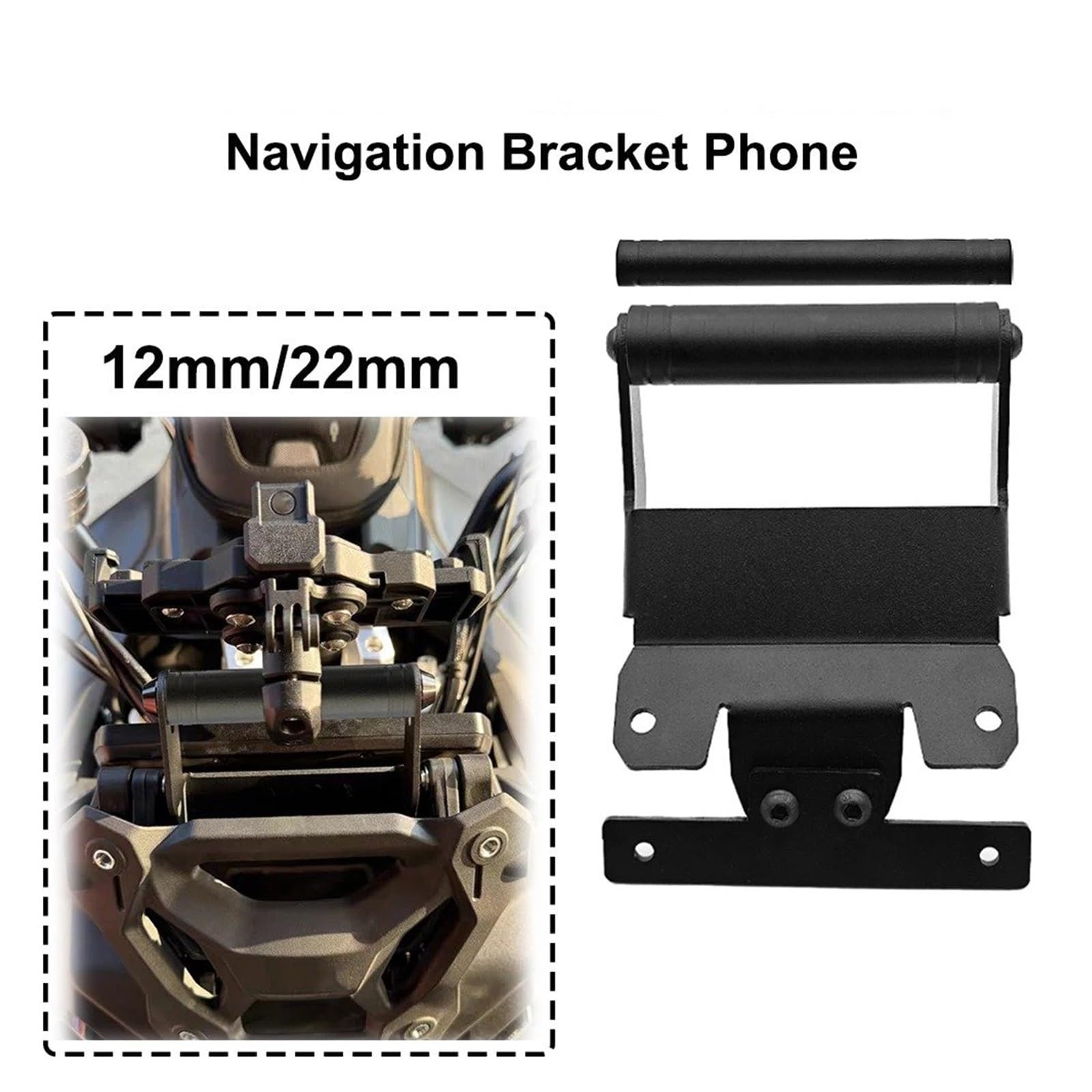 Supporto Per Telefono Moto Per VOGE Per Valico Staffa GPS per moto | Per 900DSX DS900X 900 Per DSX Supporto Basamento Del Telefono GPS Staffa Di Navigazione Per Moto(12mm)