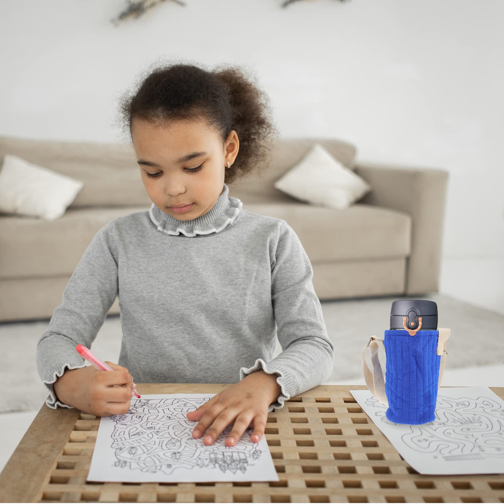 BESPORTBLE Bolsa de taza con portabotellas bolsa con asa para botella de agua water bottle botellero bolsas de viaje portavasos para niños manga de botella lienzo