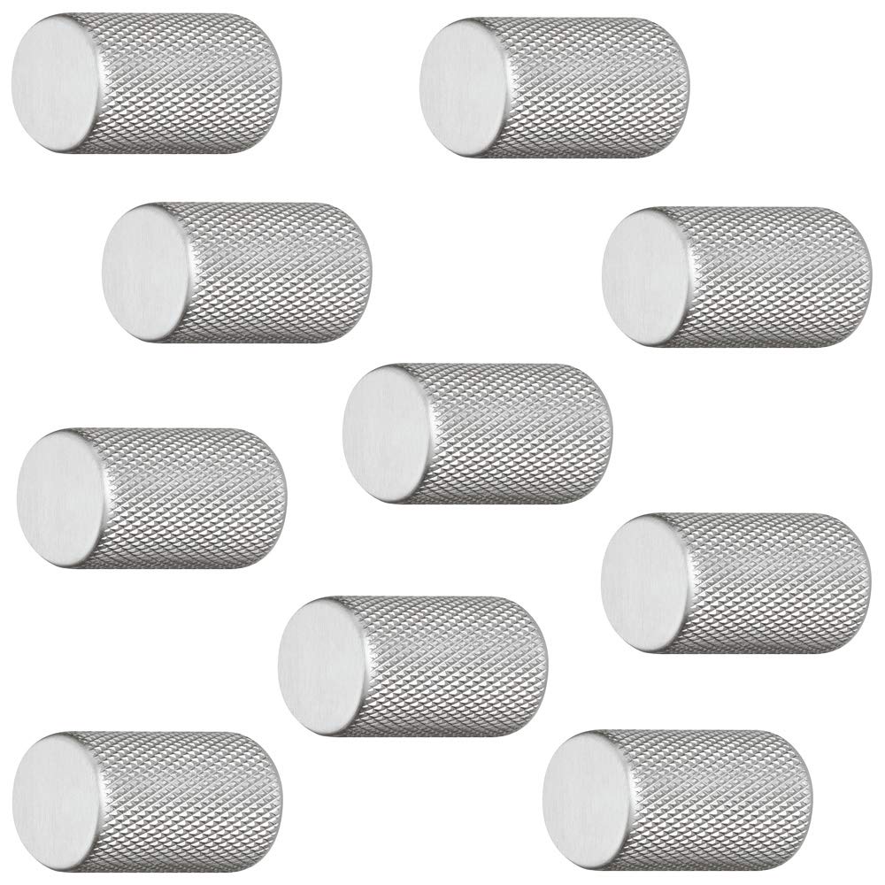 JUVA H10049 Aluminium Furniture Knob Gold Look Vintage For Drawer Furniture Handle Polished Brass Design Knob Cylindrical Diameter 17 Mm Pack Of 1