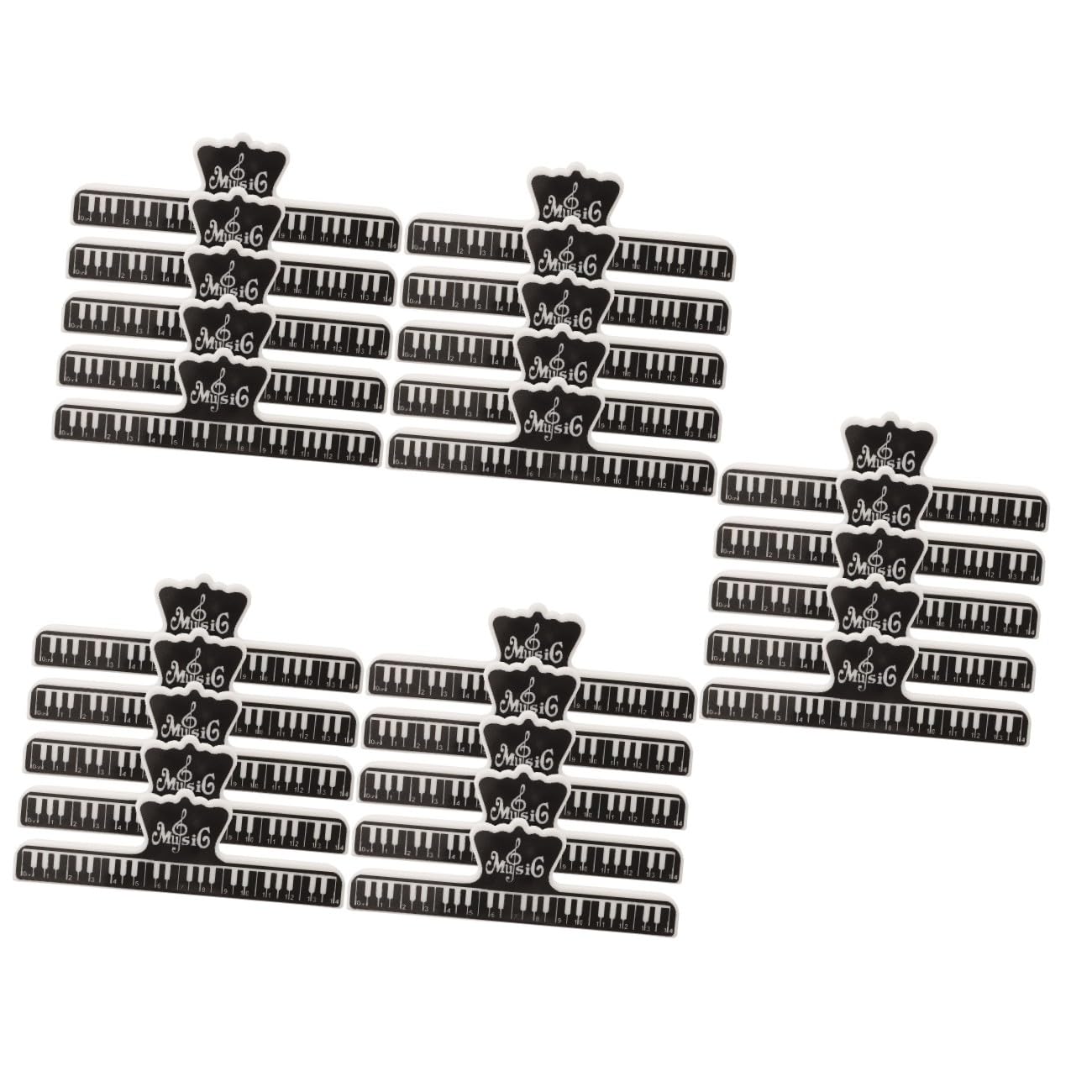 UPKOCH 25stücke Musiknotenhalter Clips Für Klavier Notenklammern Für Notenblätter Bücher Und Dokumente Leicht Und Tragbar Sicherer Verrutschen
