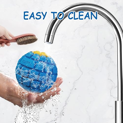 Miniatura 5 de Juguete duradero para perros masticadores agresivos, pelota de juguete indestructible, bolas de goma para perros, bolas chirriantes para perros