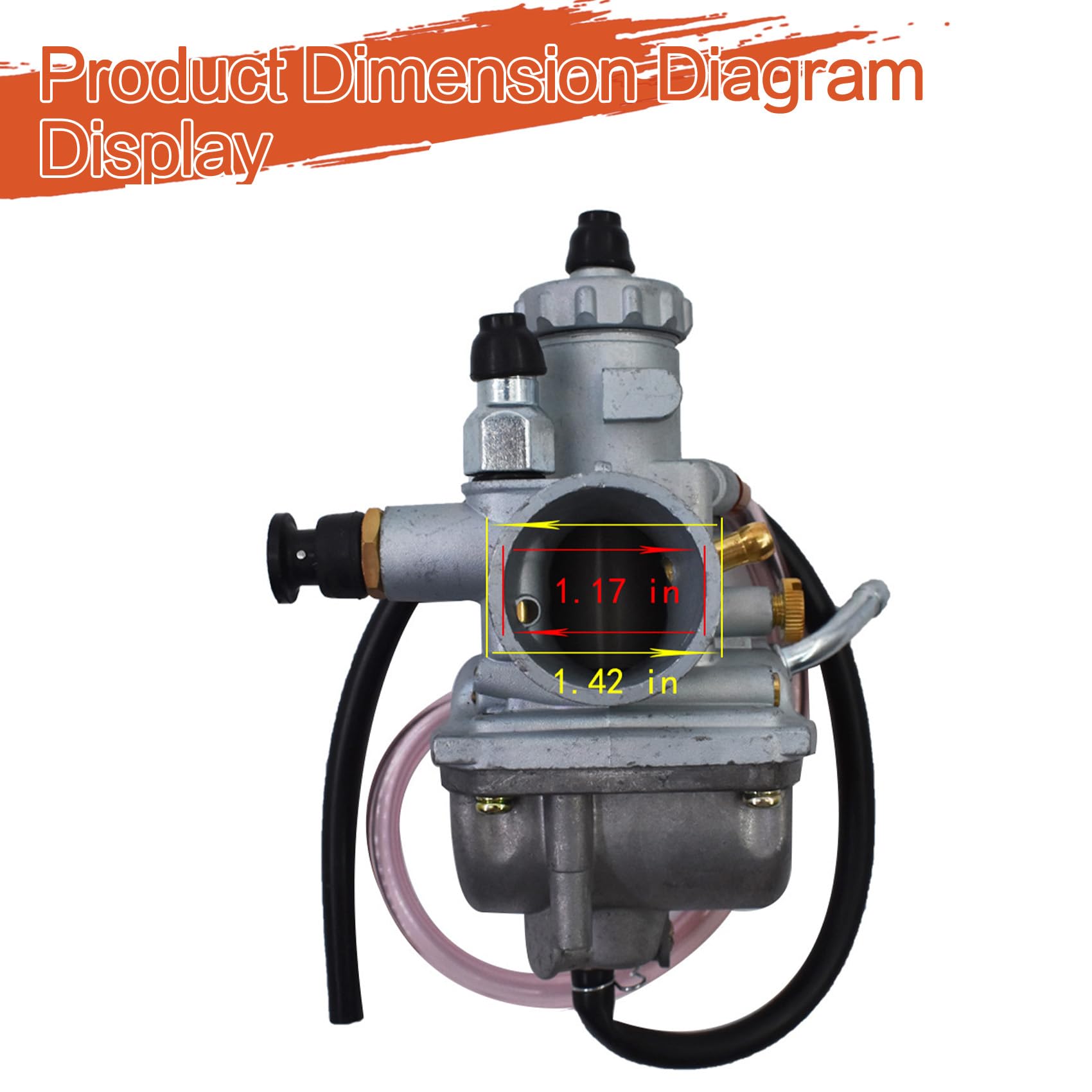 Carbman 13200-19B01 Carburetor Compatible With Suzuki LT-4WD Quad Runner 1987-1989 Replace 13200-19B02-000 13200-19B02 13200-19B01,19B00 13200-19BZ0 In - Foto 5