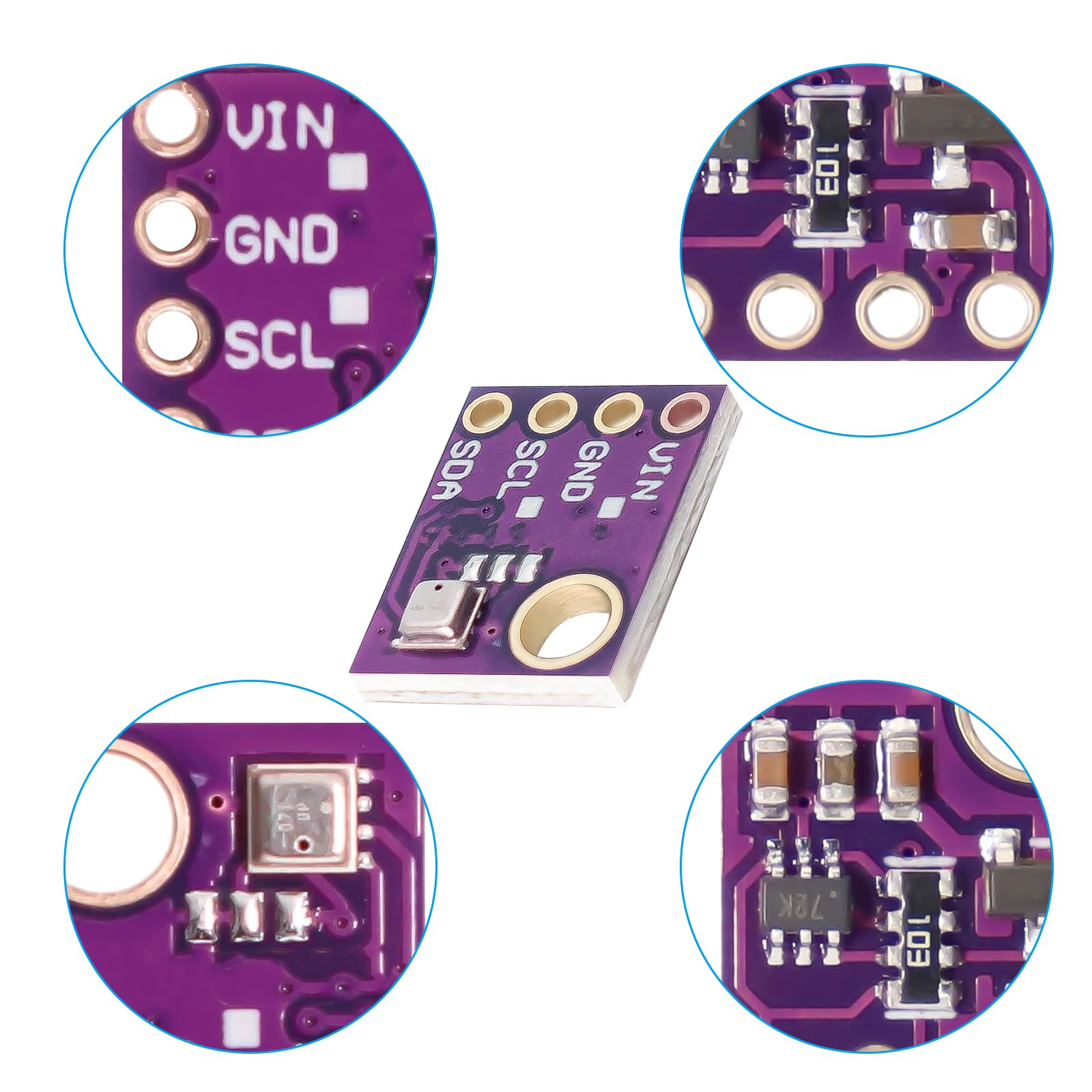Sensore Umidità 4 Sensori BMP280 Per Pressione Atmosferica, Temperatura E Umidità - Modulo Digitale GY-BMP280-3.3, Alta Precisione, Per Progetti Fai Da Te Kit Sensori Per Arduino
