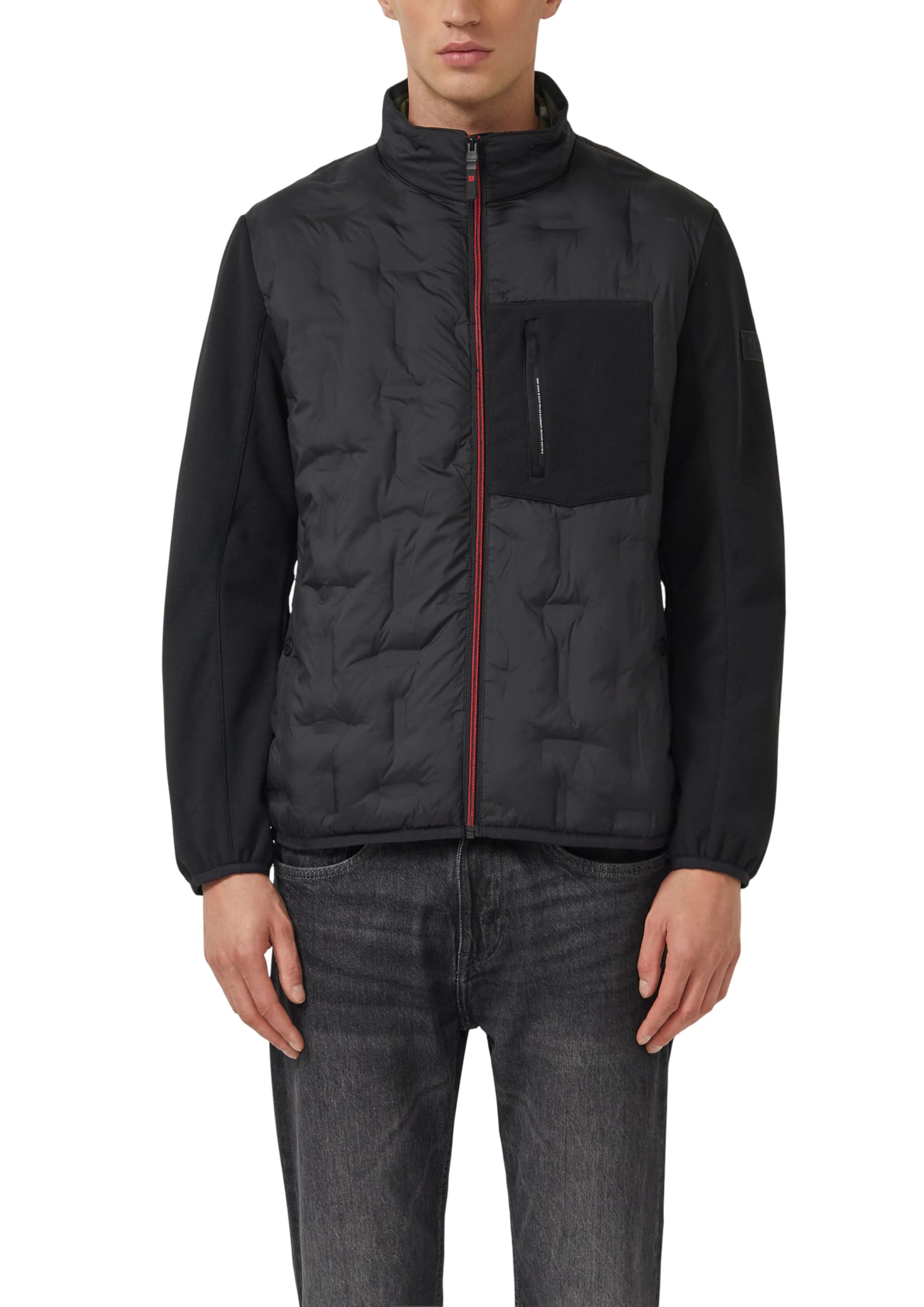 s.Oliver Leicht wattierte Jacke im Fabricmix mit sportiven Details