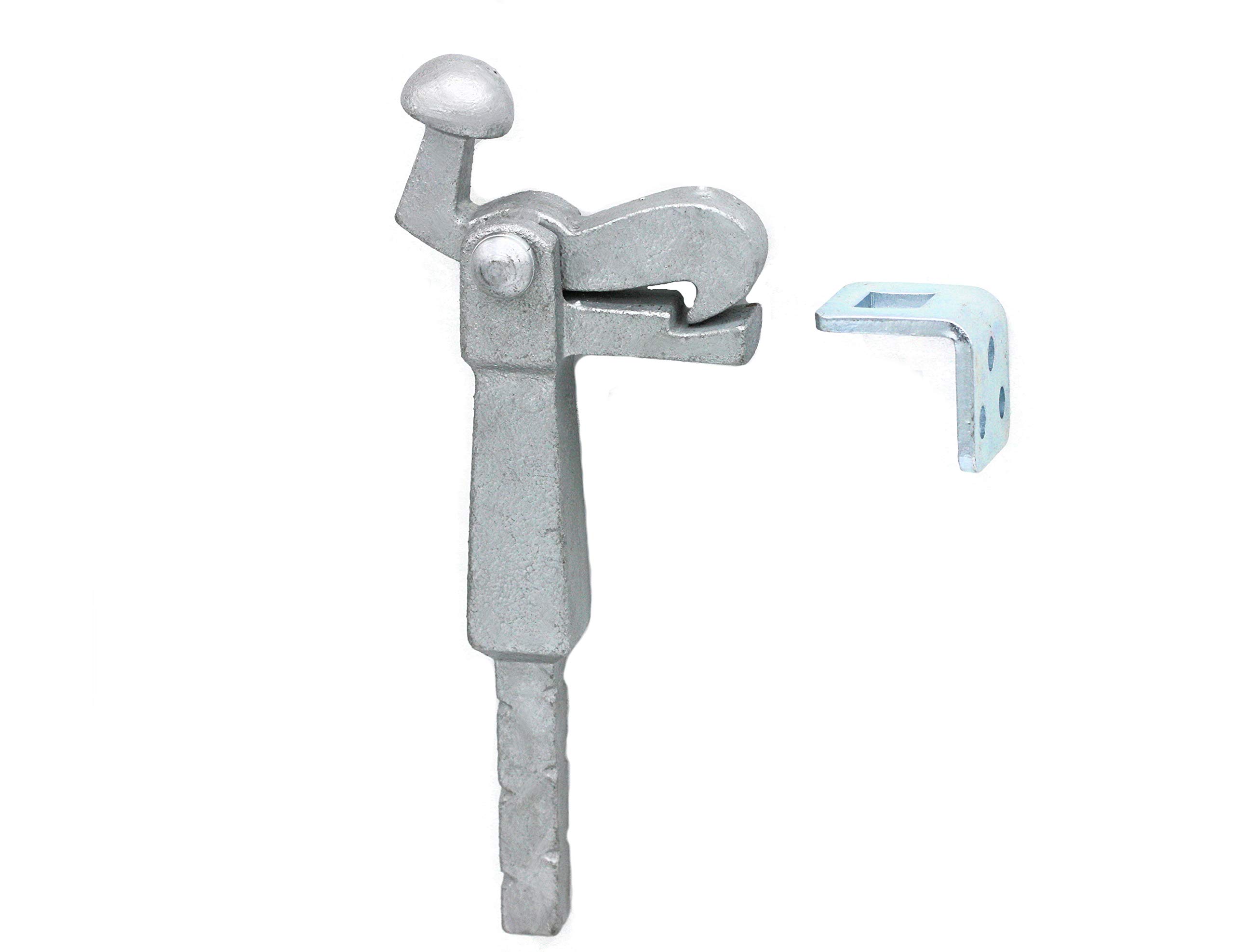Uhrig Galvanized Door Stop Hot-Dip Gate Hooks, Door Stops, Door Stops, Stop For Garden Door, Gate, Etc. (Stop With Ground Anchor)