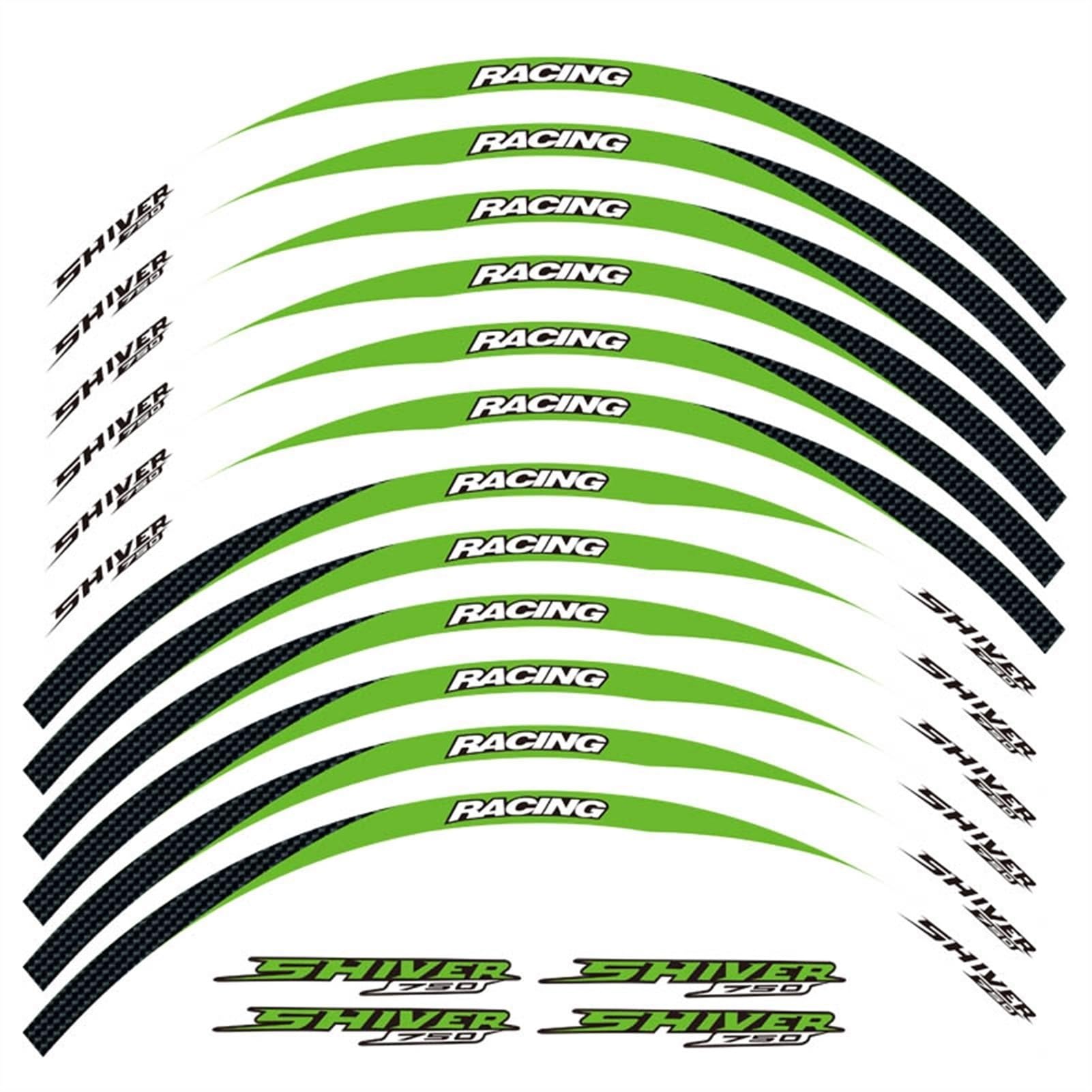 Motorcycle Wheel Sticker Tire Stripes Stickers Rim Decal for Aprilia for Shiver 750 for Shiver(Color6)
