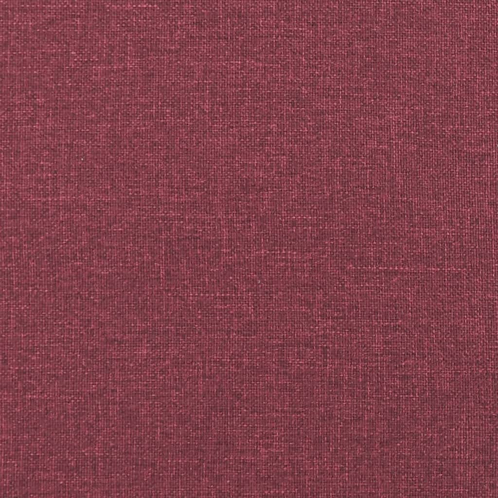 Zierkissen 2er Set Weinrot Ø15x50 cm Stoff, waschbare Dekokissen für Wohnzimmer, Sofa, Bett, Sessel, langlebiges Material, mit Reißverschluss, modern, kuschelig