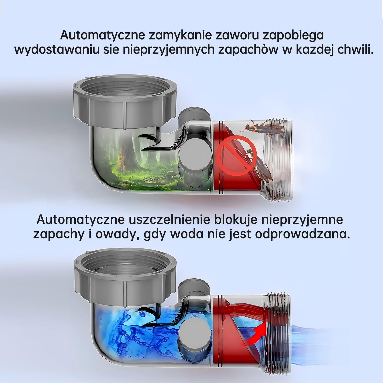 Pojedynczy zestaw odpływowy do zlewu, oszczędność miejsca, elastyczna rura, elastyczny filtr odpływowy z zestawem odpływowym zlewu kuchennego, odpowiedni do kuchni, łazienki, kampera