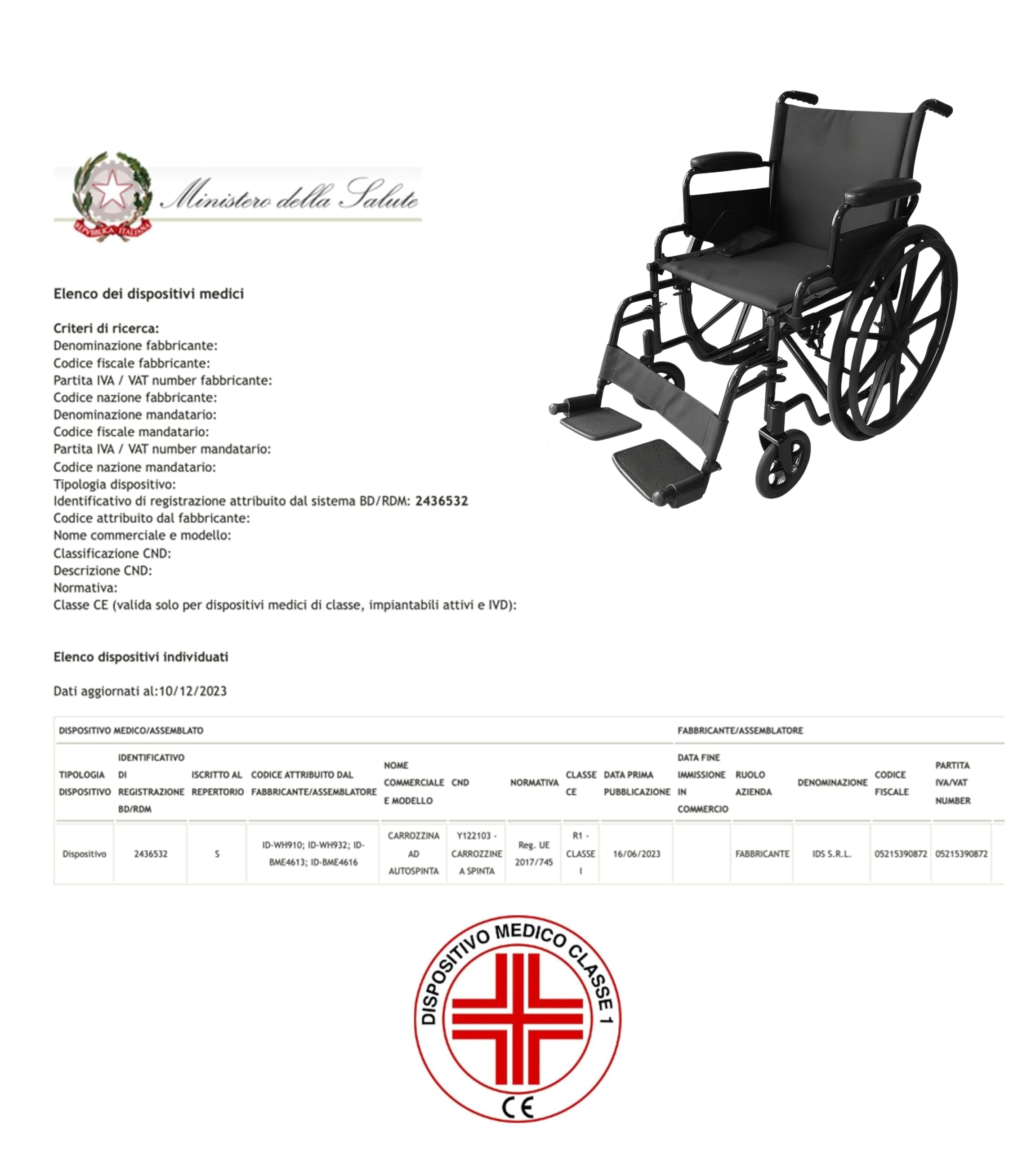 App Life Sedia a Rotelle Pieghevole Leggera ad Autospinta, Dispositivo Medico Classe I per Disabili/Anziani Acciaio con Braccioli, Pedane ribaltabili Estraibili