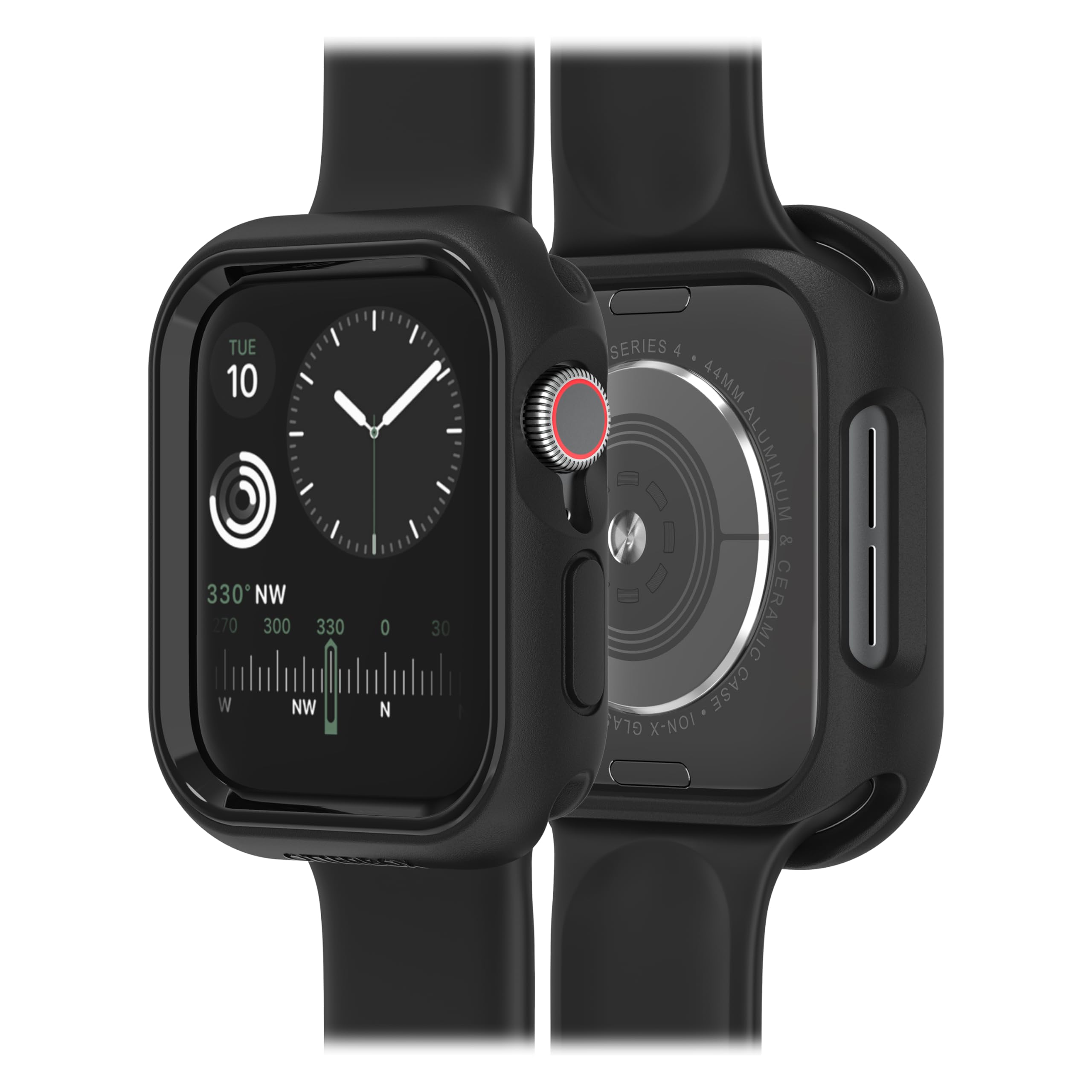Watch Bumper OtterBox do Apple Watch Series 9/8/7-41mm, odporne na wstrząsy, odporne na upadki, smukłe etui ochronne na zegarek Apple Watch, chroni wyświetlacz i krawędzie, Obsidian