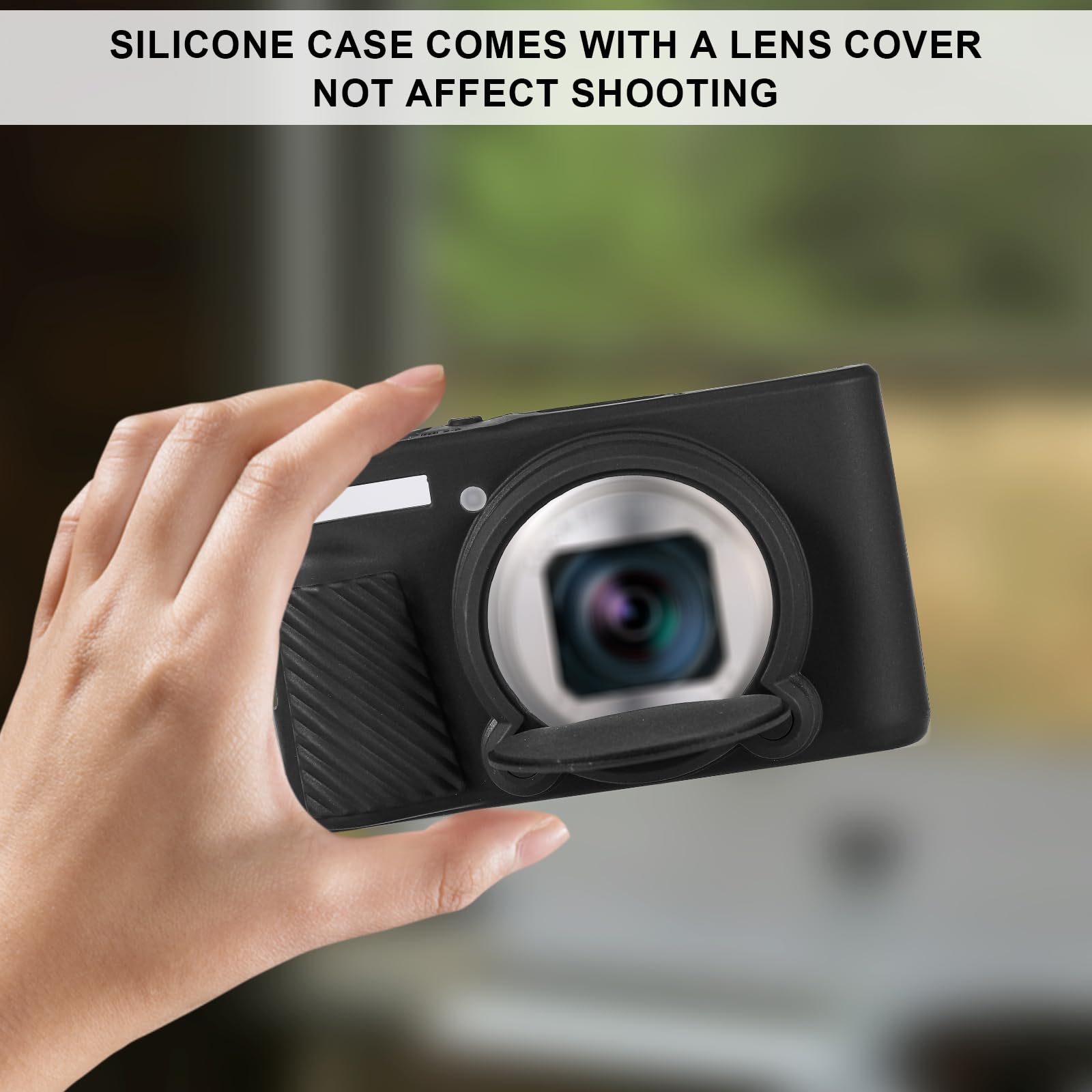 étui Canon Sx740 Étui Silicone Canon Powershot SX740/SX730 - Protection Souple - Objectif Amovible - Noir étui Canon Powershot Sx740