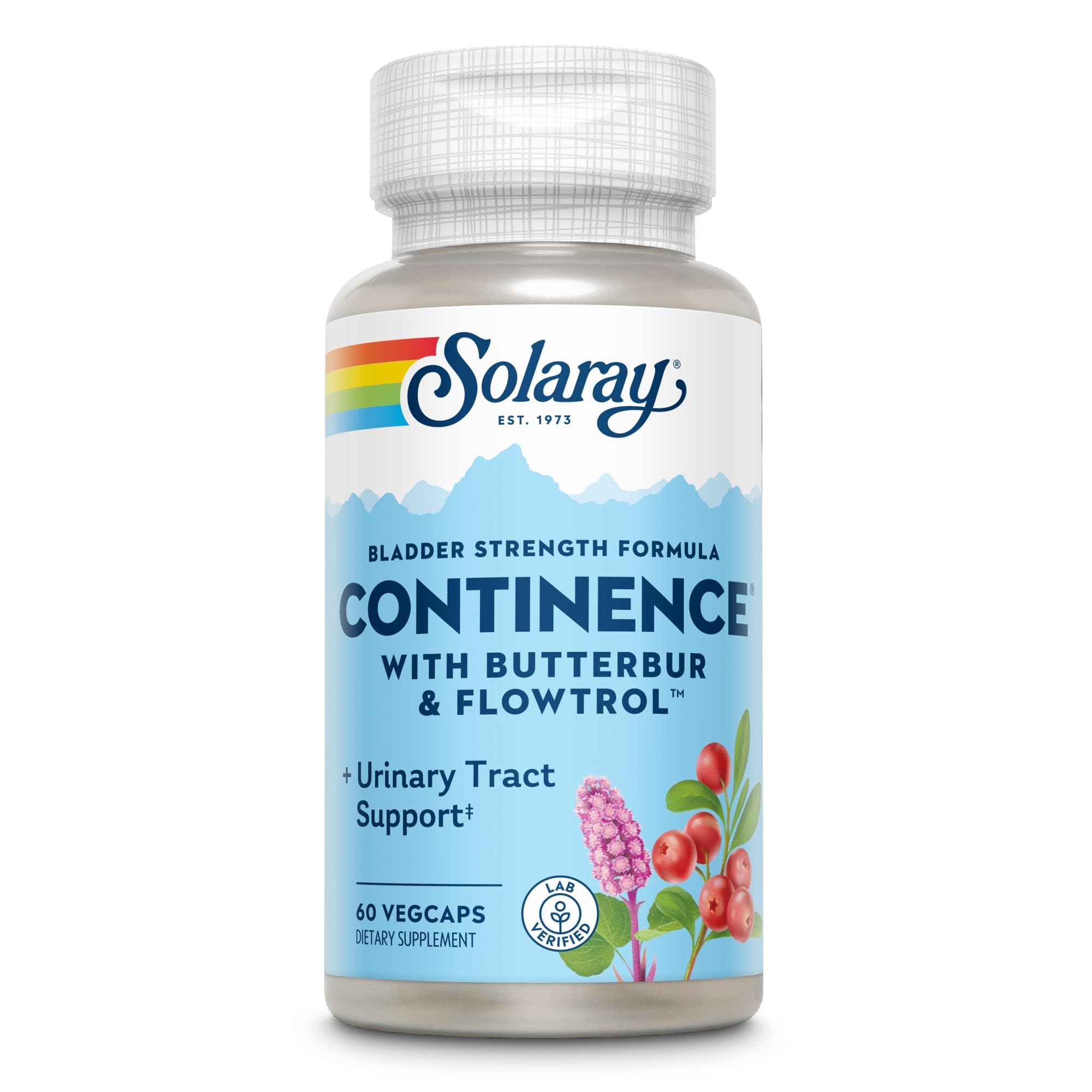 SOLARAY Continence, Bladder Strength Formula, 30 Servings, 60 VegCaps
