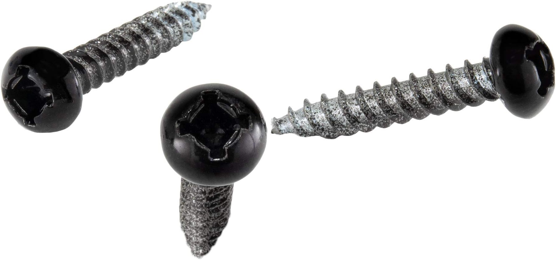 RecPro 8x1 Pan Head Metal RV Screws | Polar Black | Multi-Pack | RV Interior Screws | Factory Finished Look | (50)