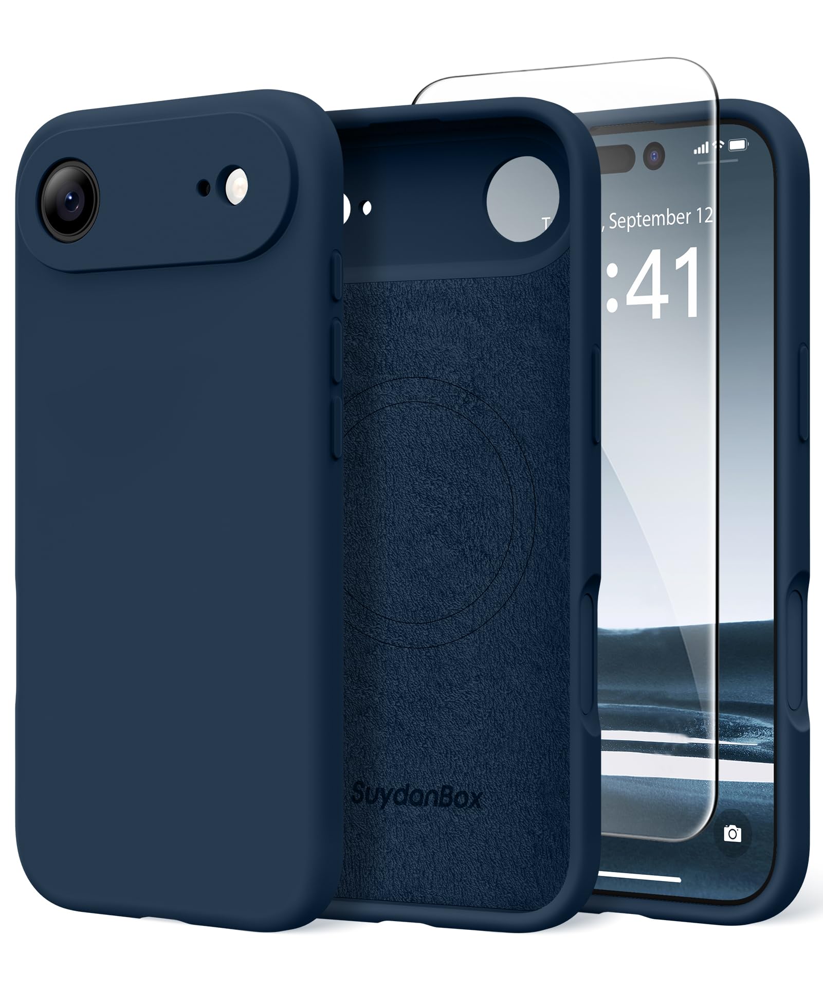 Magnetic for iPhone Air Case Silicone Cobalt Blue