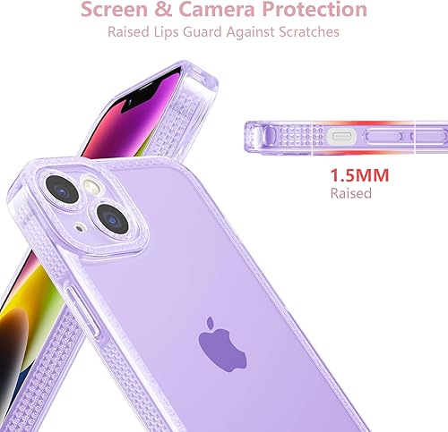 Miniatura 2 de ZTOFERA Diseñada para iPhone 14 Plus de 6.7 pulgadas, bonita funda transparente brillante para mujeres y niñas, funda protectora de silicona TPU
