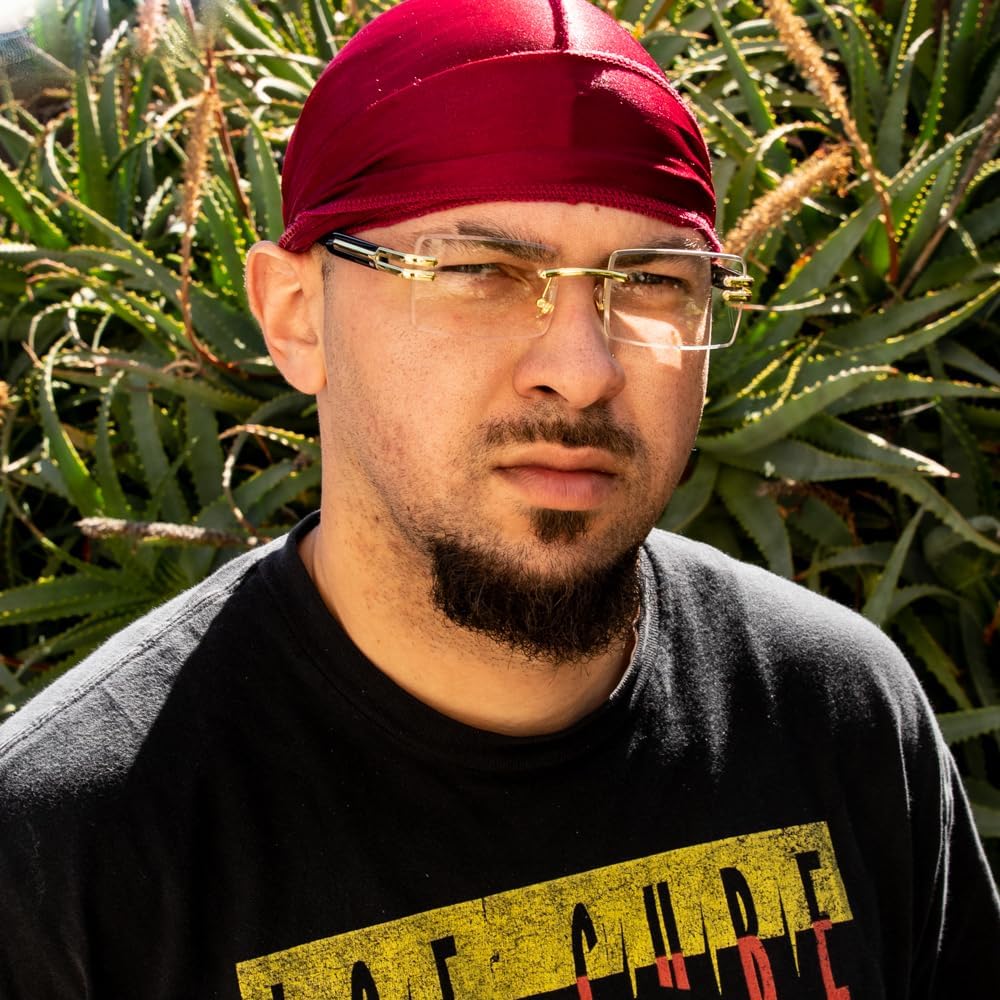 Street Knitted Retro Original Vintage Rectangular Style Designer Rimless Clear Lens Gold Frame Eyewear Unisex Square Frameless Men’s Women Clear Tint Rectangle Hip Hop Eye Glasses - Image 3