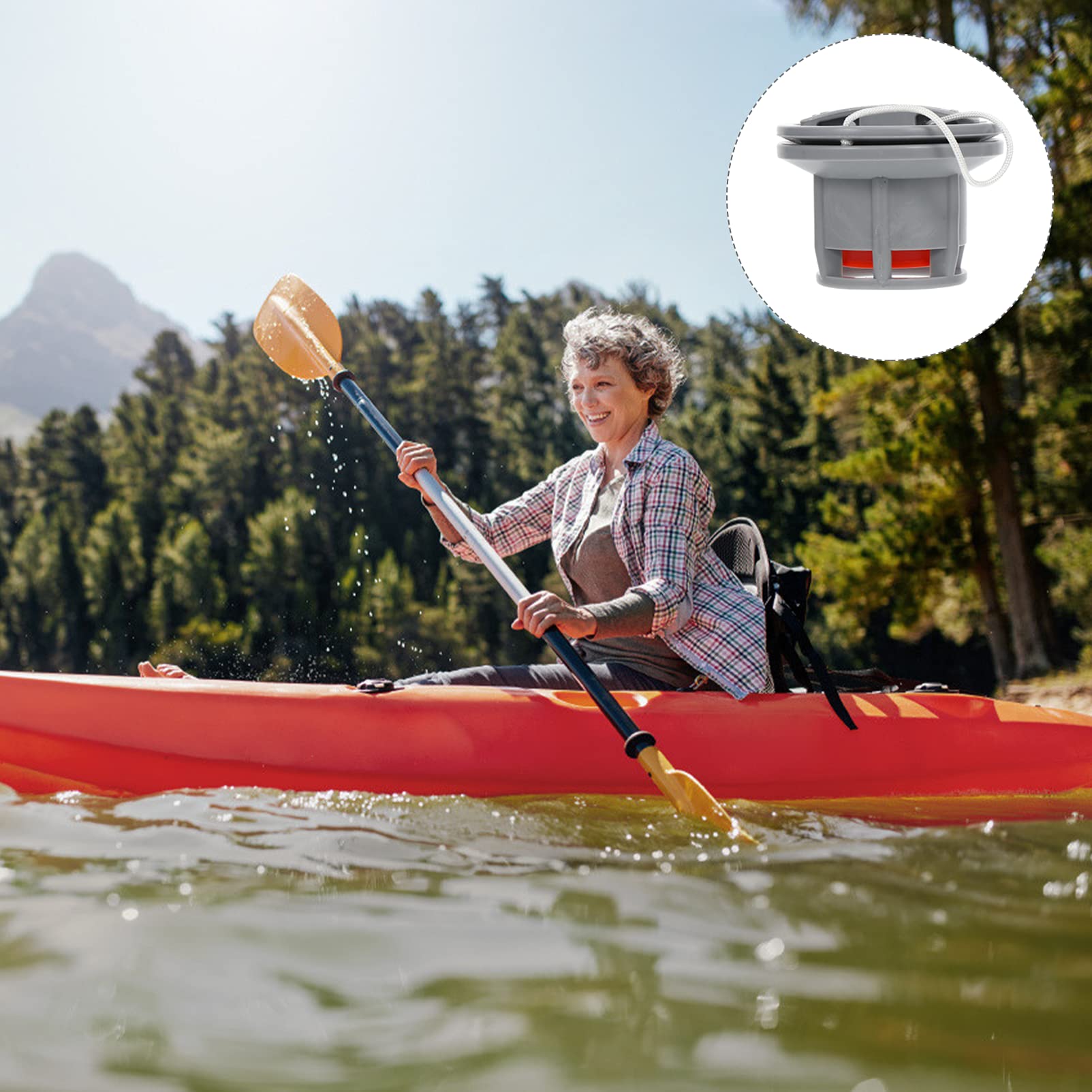 Mipcase Valvola Di Scarico Dell'Aria Per Kayak Accessori Per Barche Gonfiabili Tappi Per Valvole Dell'Aria Per Barche Tubo Flessibile Per Pompa Compressore Galleggiante Per