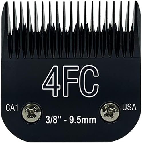 Cuchillas cortadoras de acero desmontables para perros de mascotas, tamaño 4F, compatibles con longitud de corte Andis de 38 pulgadas