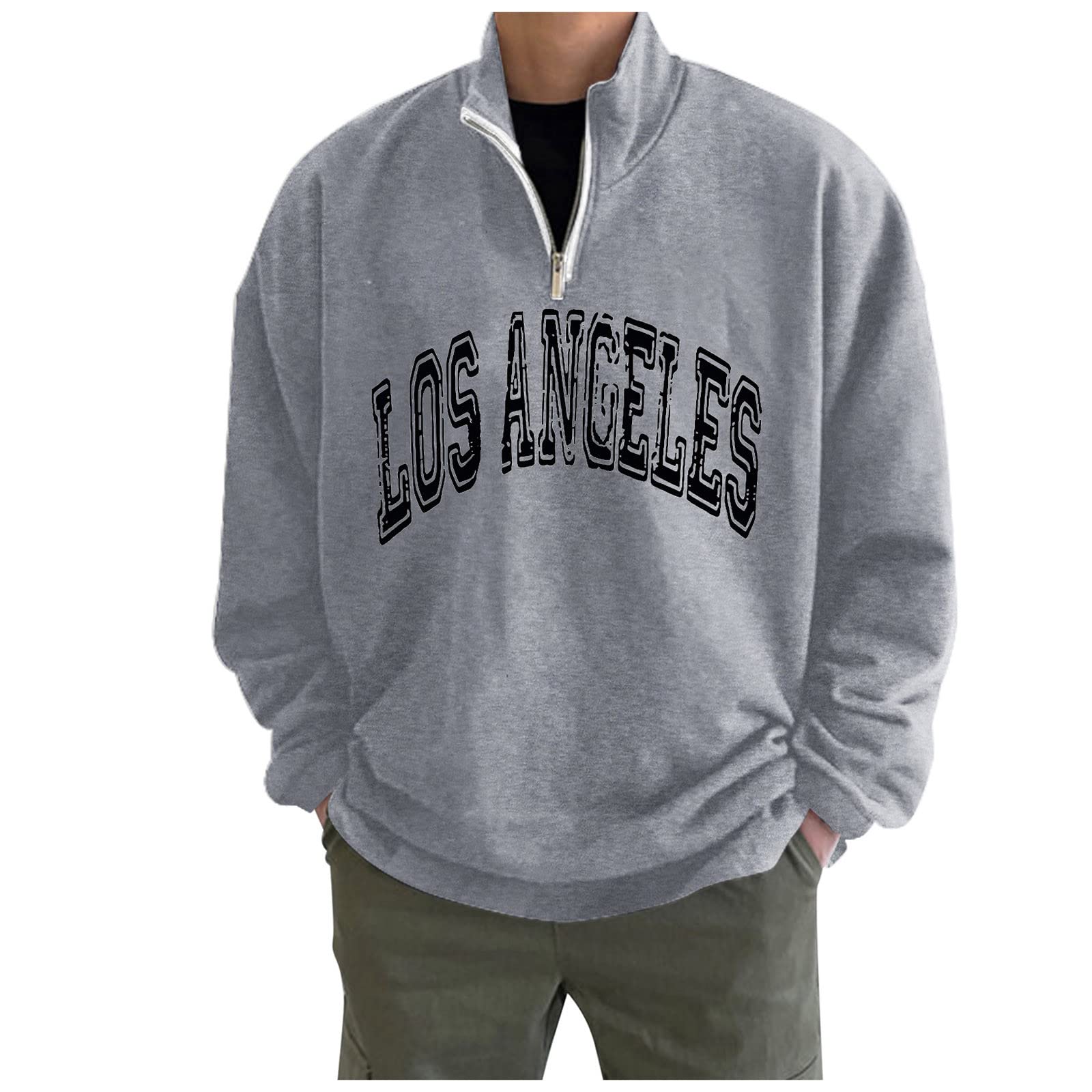 Sweat à Capuche Homme California Los Angeles - Style Universitaire - Impression Dos - Confort Décontracté - Couleurs Variées - 9