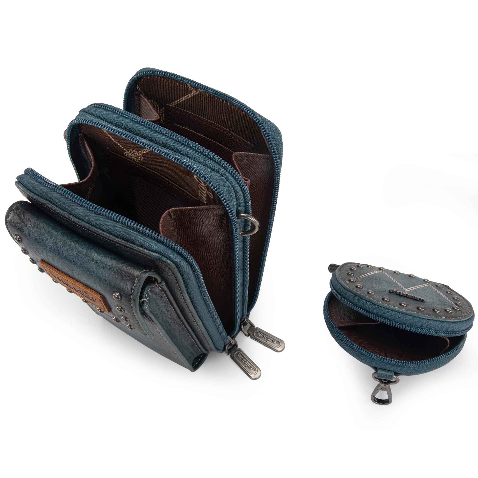 Wrangler Lot de 3 sacs de médecin pour femme avec poignée sur le dessus, sac à main pour téléphone portable et porte-monnaie