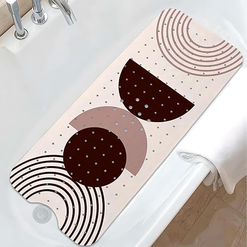 Miniatura 10 de Alfombra de Bañera Antideslizante Arcoíris, Alfombra de Baño Boho para Bebé para Bañera Alfombra de Goma para Bañera, Alfombras de Baño para Niños