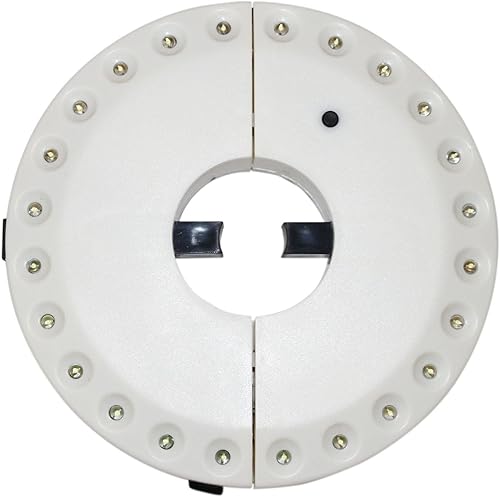 Miniatura 2 de Paquete de 3 luces LED superbrillantes para poste de paraguas, luz de campamento, luz de piscina y patio, luz de sombrilla de patio, 24 luces LED