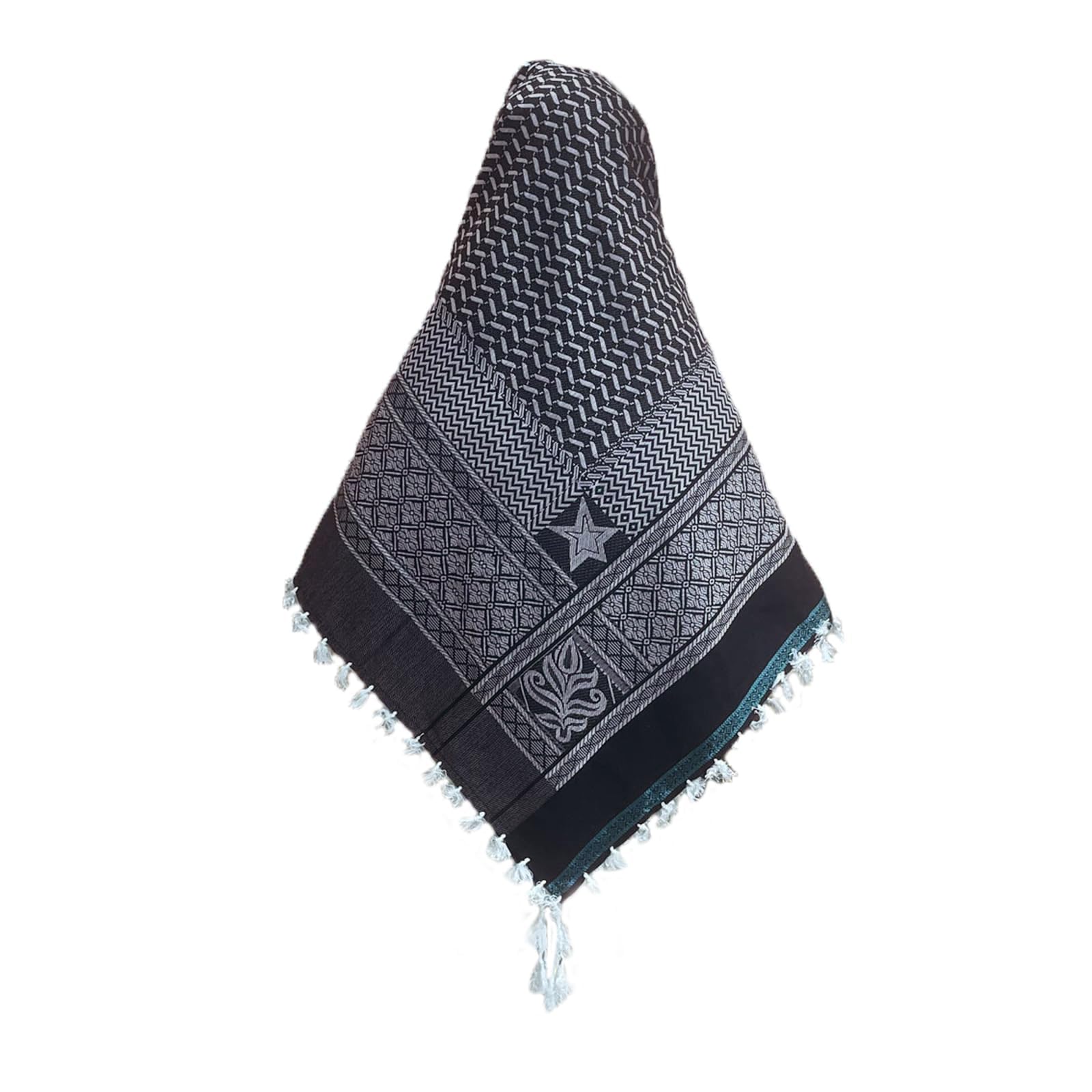 PURFUN Men's Large Arab Shemagh Headscarf Muslim Headcover Shawl Keffiyeh Arabic Scarf