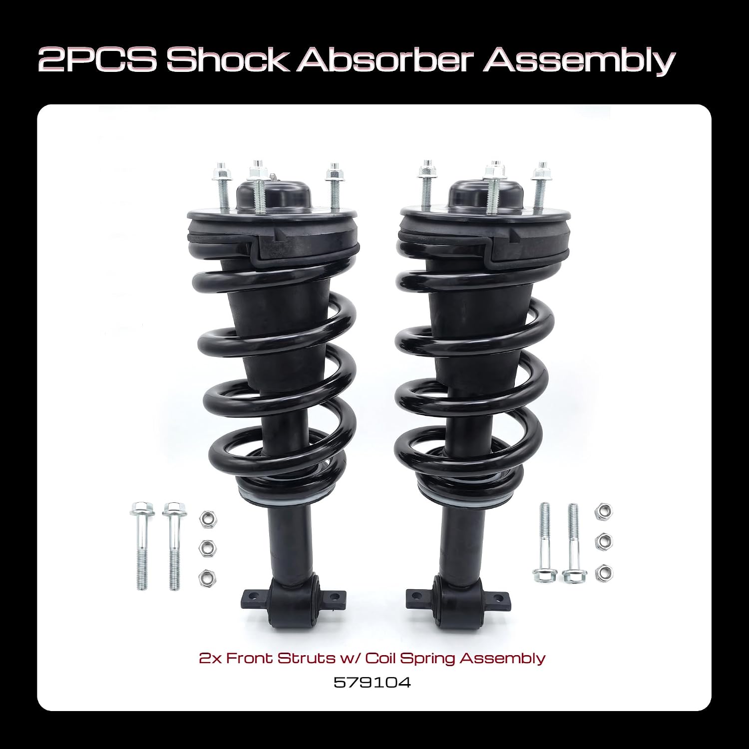2pcs Front Shock Absorber for 2007-2013 Chevrolet Silverado 1500
