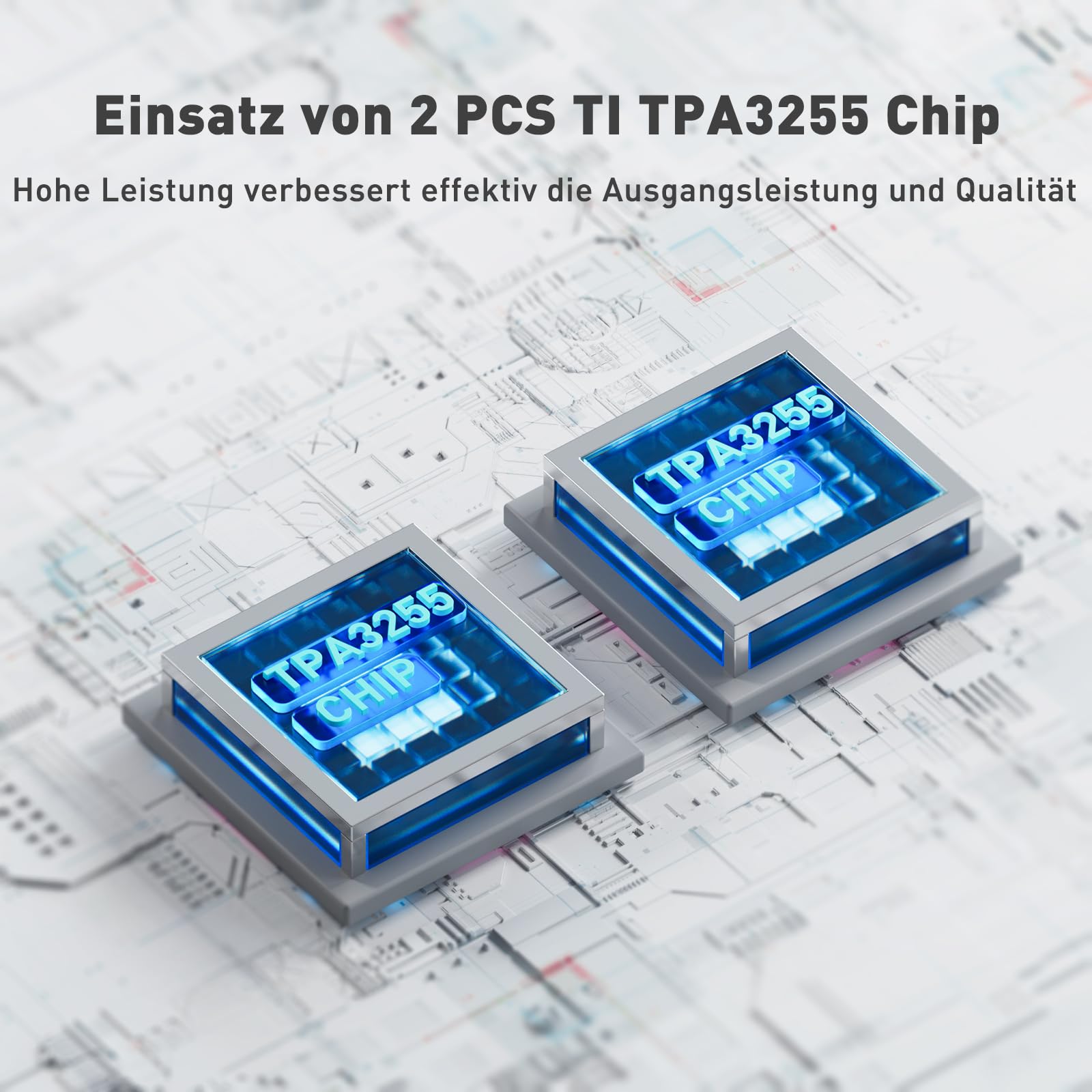 Fosi Audio BT30D Pro Bluetooth Verstärker 2.1 Kanal, Mini HiFi Verstärker TPA3255 165W x2+350W Bass-Höhenregler