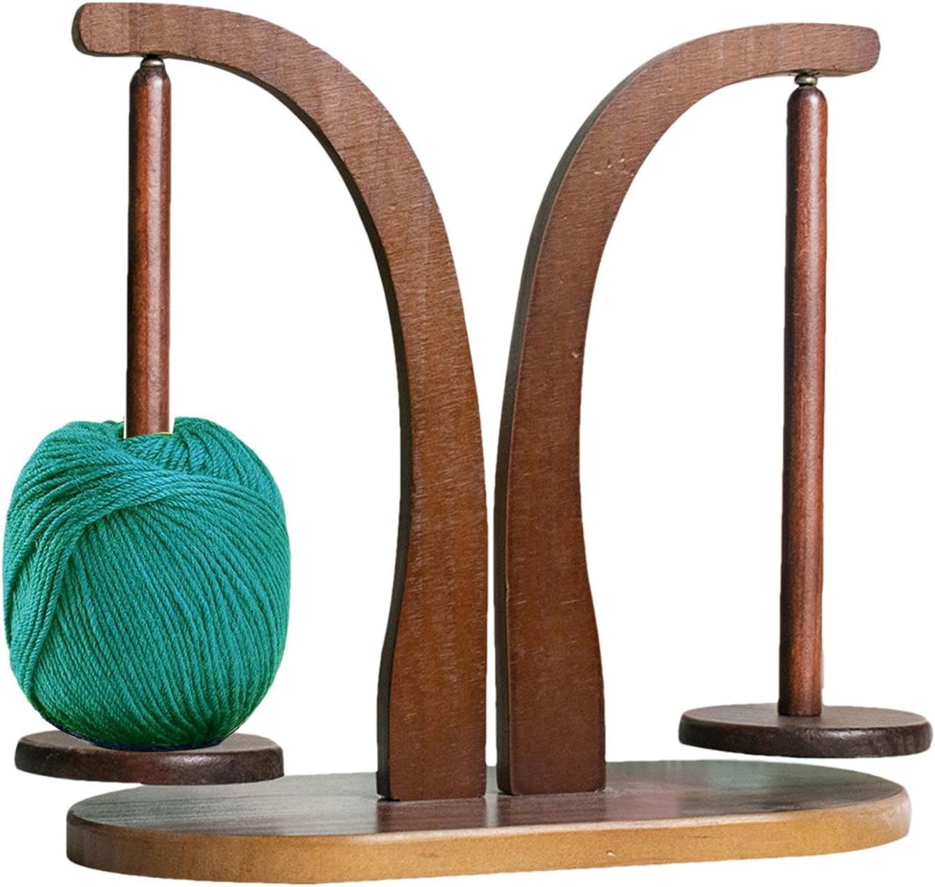 かぎ針編み糸ホルダー - 木製磁気回転編みホルダー | かぎ針編み用耐荷重320gの省スペース糸マシン | 糸ホルダーm