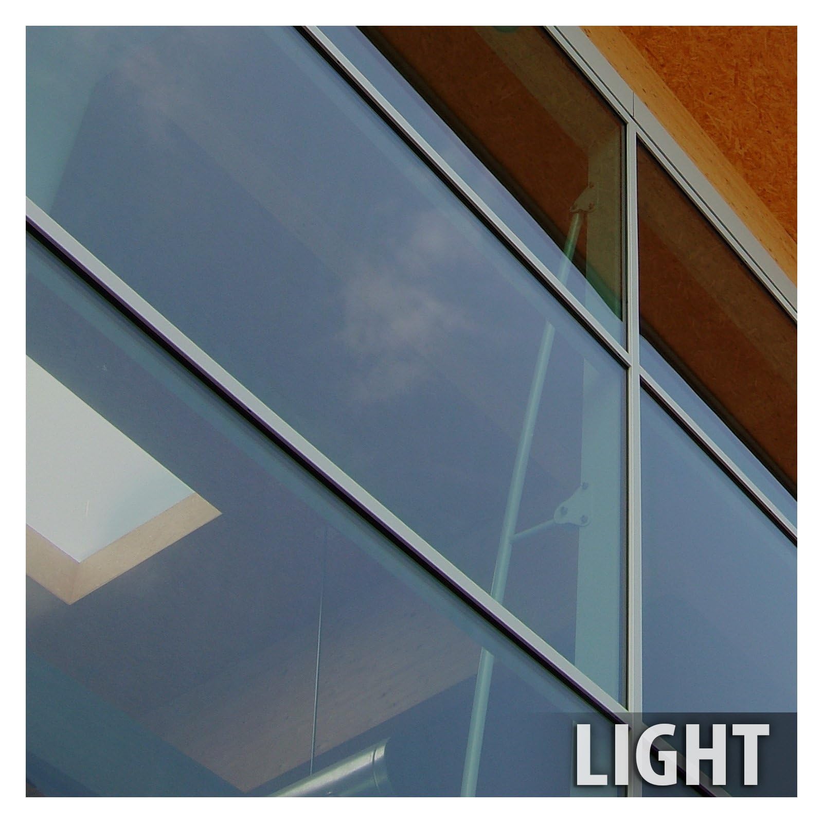 HOME13™ 70% Light Black Window Glass Film Daytime Privacy, Sun Blocking Heat Control Anti UV Reflective Film Static Cling Window Home Office Living Room (20 * 36 in) 2
