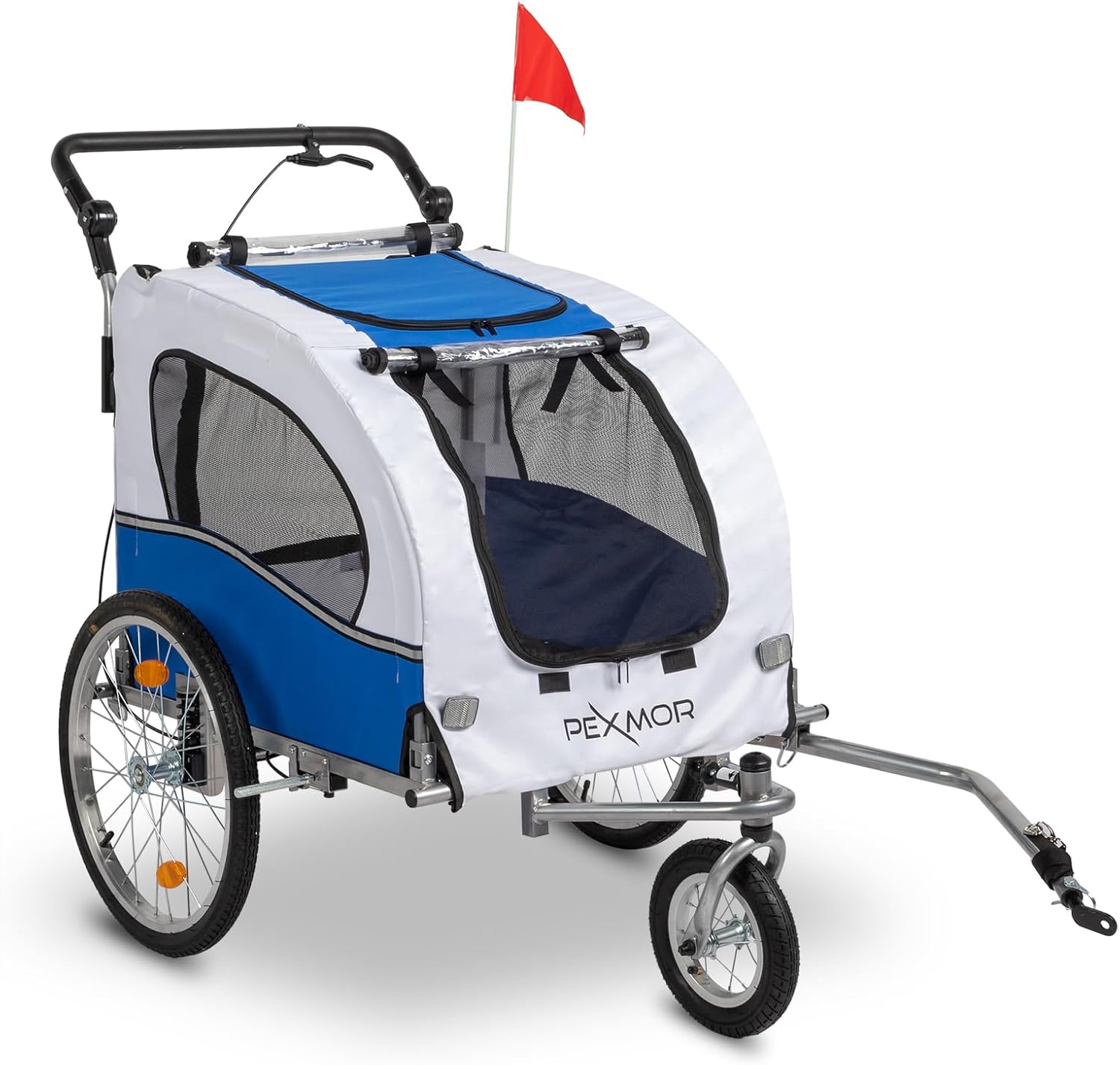 PEXMOR 2in1 Dog Bike Trailer,Pet Stroller Dog Trailer for